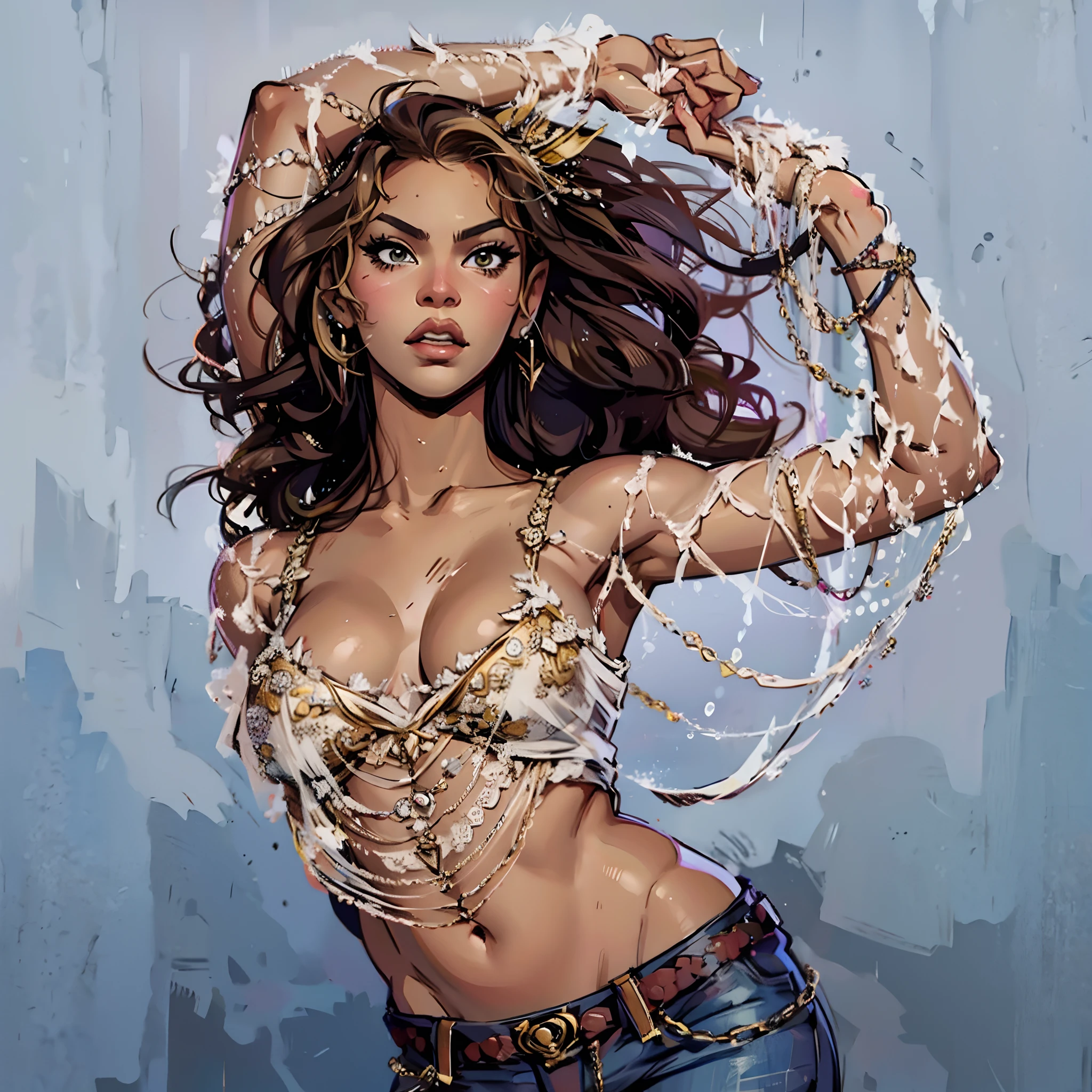 Beyoncé dangerously in love, cartoon style