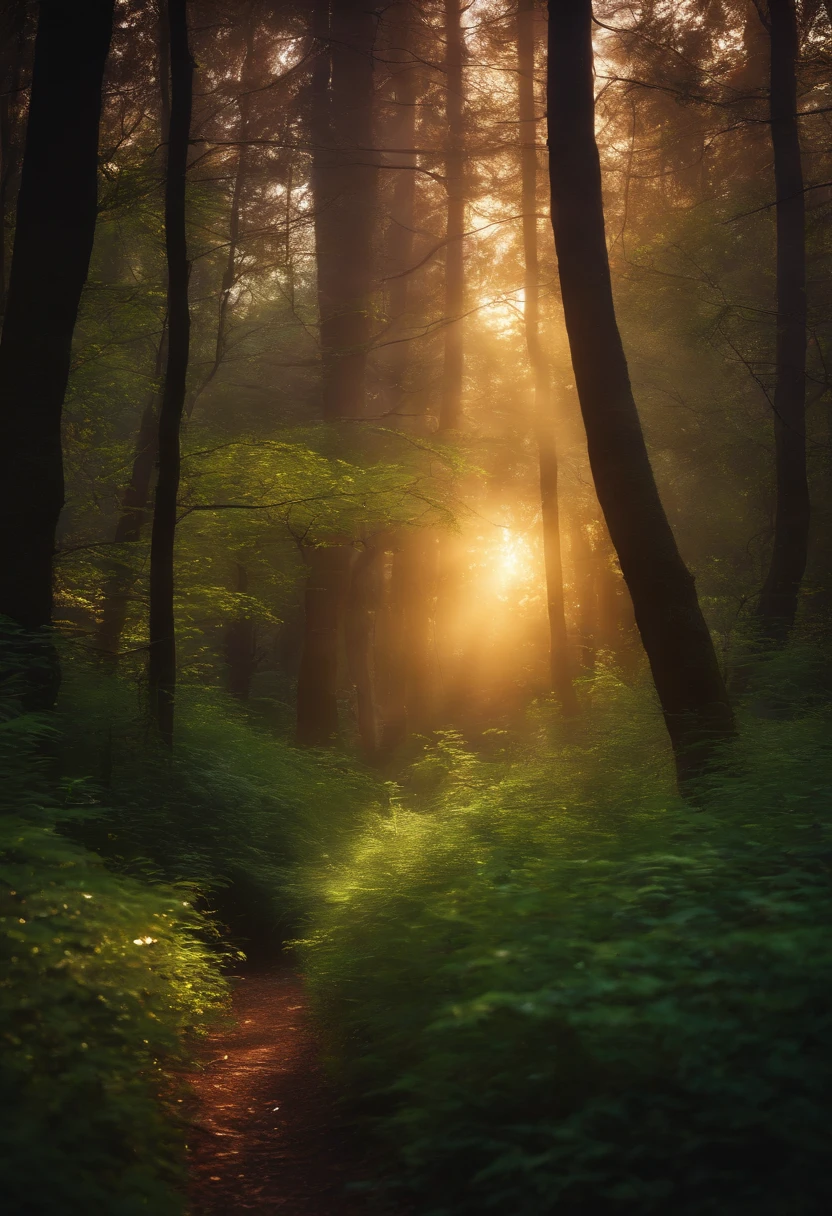 A passage with a lot of light in the middle, magic fairy forest, enchanted magical fantasy forest, magical colors and atmosphere, An enchanted forest, MagicWorld. Colorful, magical colors and atmosphere, magical forest, magical fantasy forest, magical forest backround, very magical and dreamy, Magic forest in the background, magical forest, magical forest with fireflies, magical environment