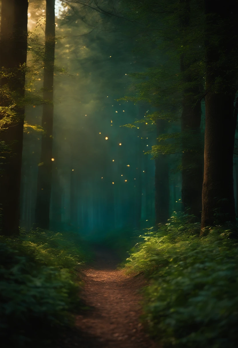 A passage with a lot of light in the middle, magic fairy forest, enchanted magical fantasy forest, magical colors and atmosphere, An enchanted forest, MagicWorld. Colorful, magical colors and atmosphere, magical forest, magical fantasy forest, magical forest backround, very magical and dreamy, Magic forest in the background, magical forest, magical forest with fireflies, magical environment