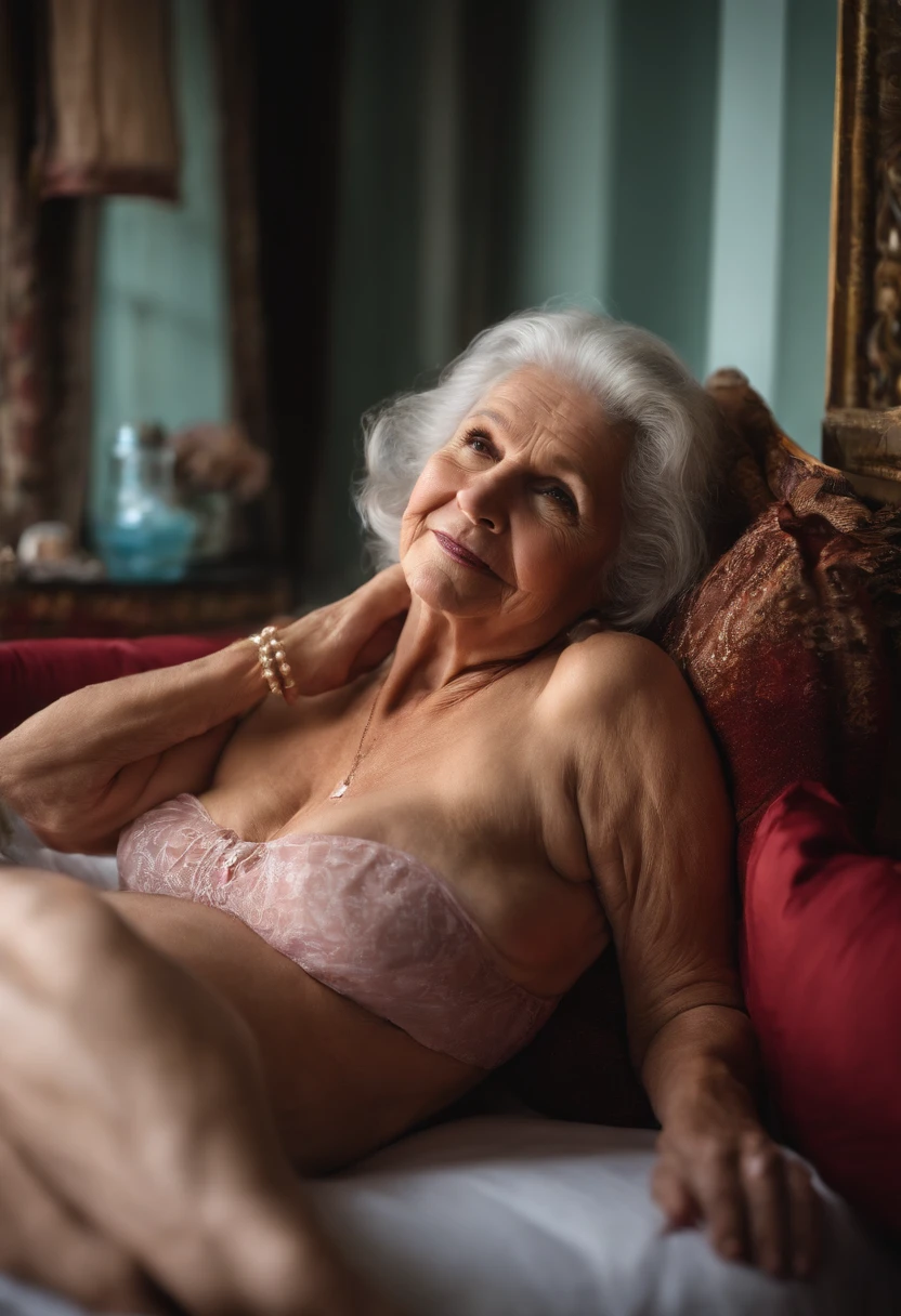 Photorealistic, POV, , , 70 year old granny