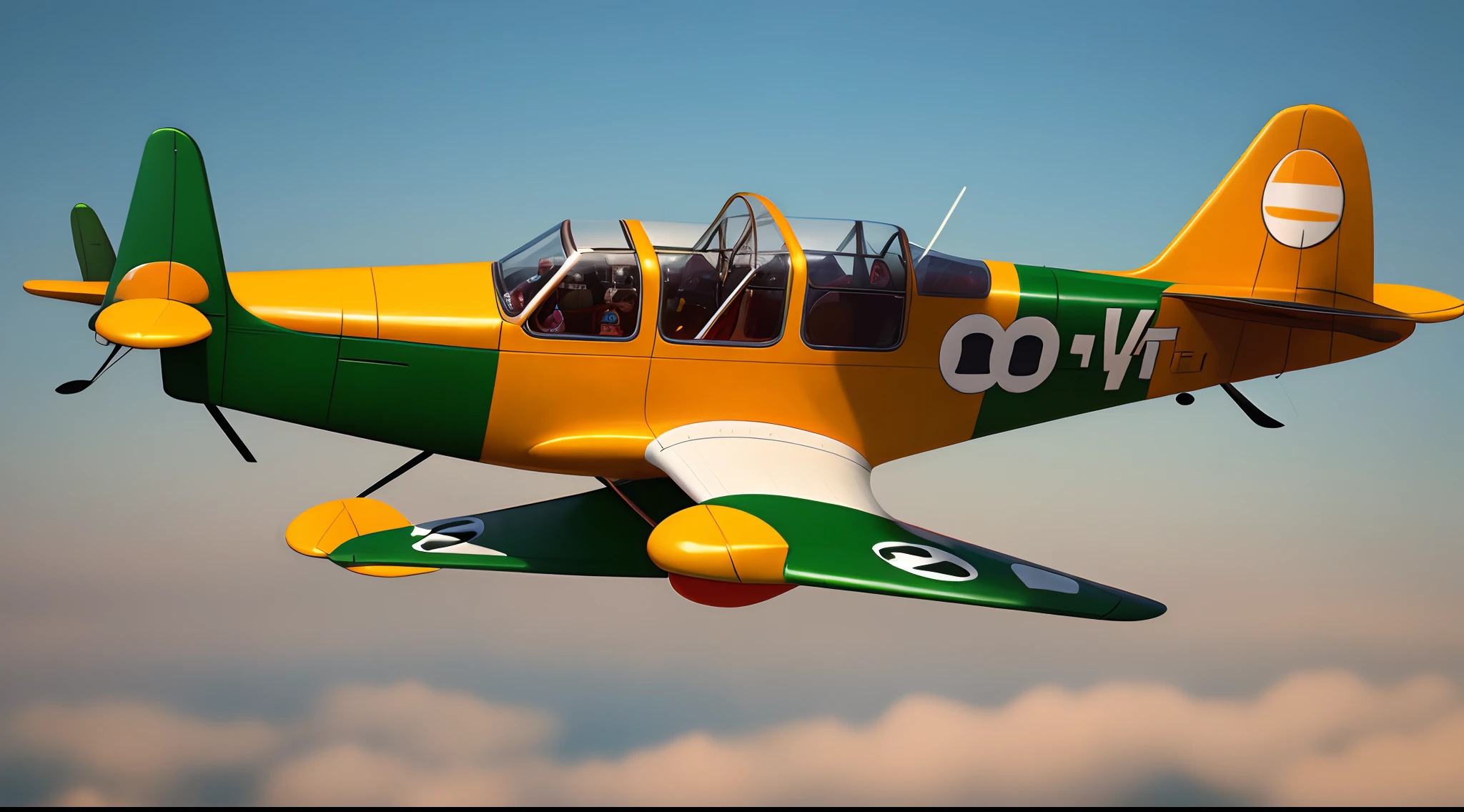 Gummy bear piloting a plane