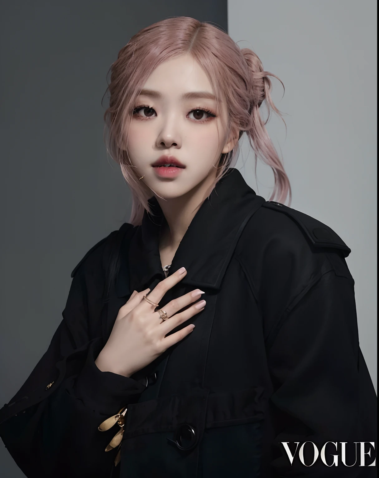 Un primer plano de una persona con un abrigo y un anillo, Jossi de Blackpink, Retrato de Jossi de Blackpink, Parque Roseanne de Blackpink, Jisoo de Blackpink, Retrato Jisoo Blackpink, Jisoo de Blackpink, Jinyoung Shin, Sun Yunjoo, Parque Ji-min, Heonhwa Choe, Lee Ji-eun, Lee Ji - Eun, JIA