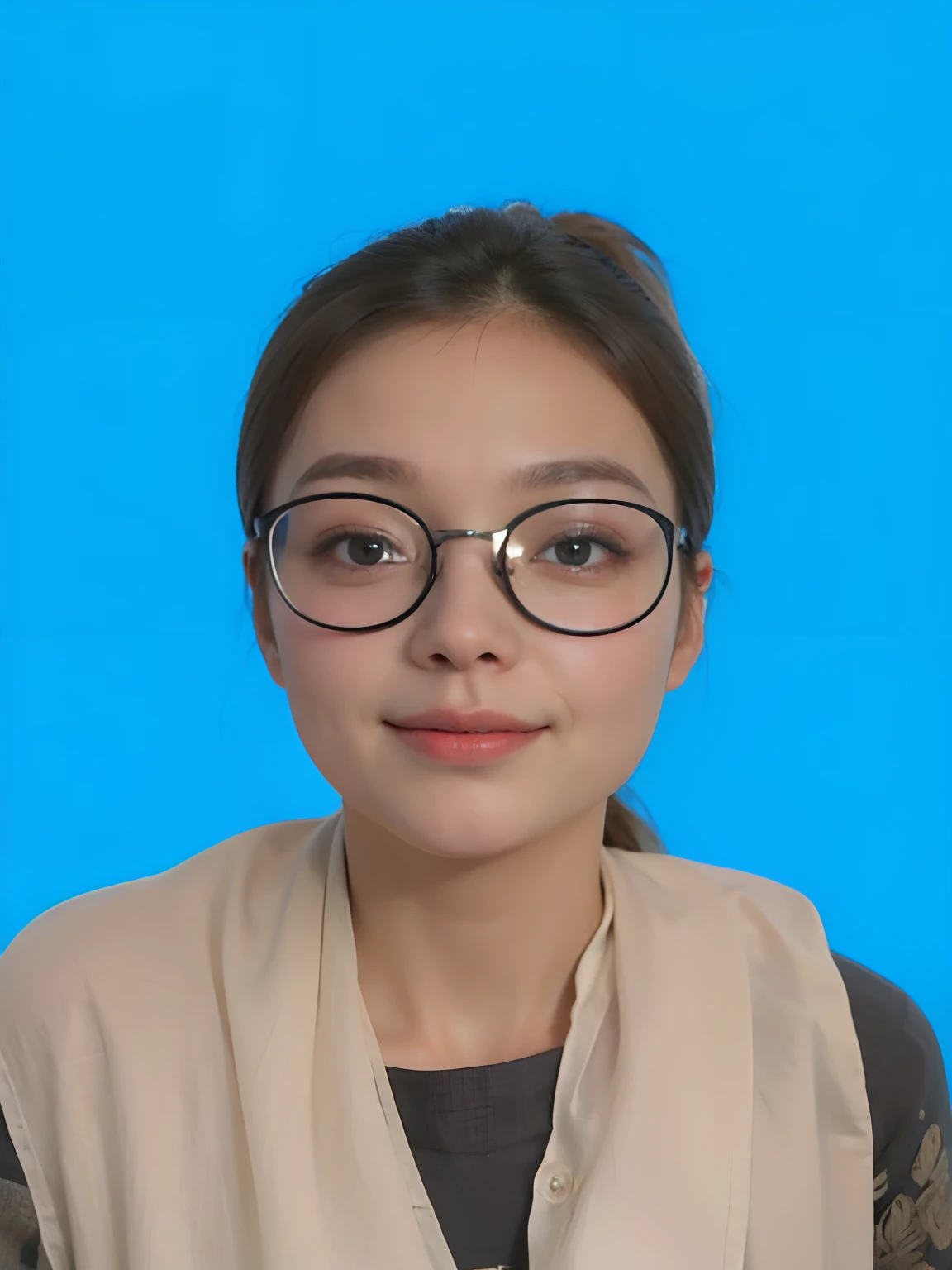 (grey background:1.5), (photorealistic:1.4), (best quality:1.0), (ultra highres:1.0), 8k, RAW photo, (masterpiece:0.2), 1girl, beautiful skin, detailed skin, big smile, teeth, (uniform:1.5)