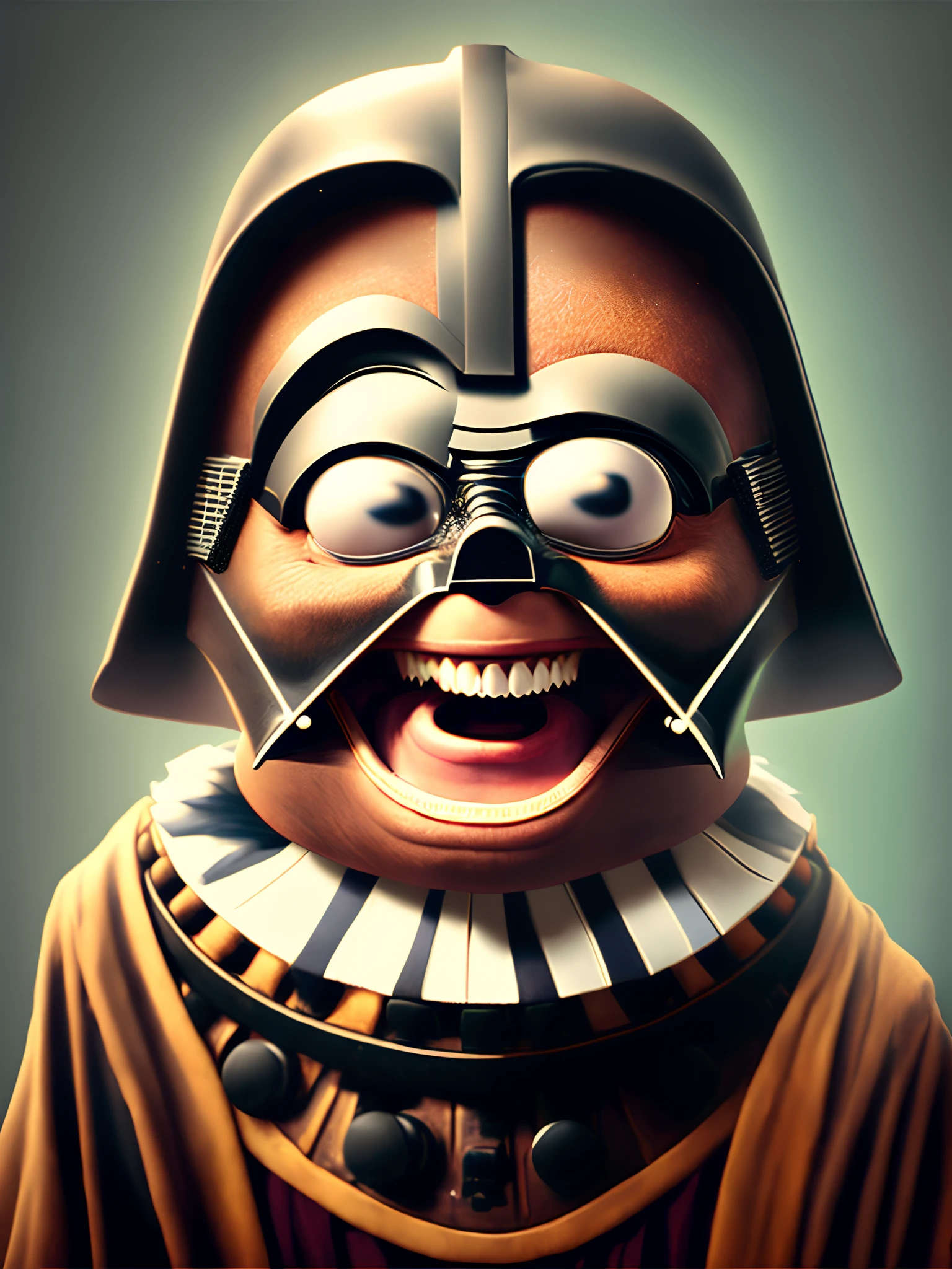 Darth Vader laughs and he looks like a derp