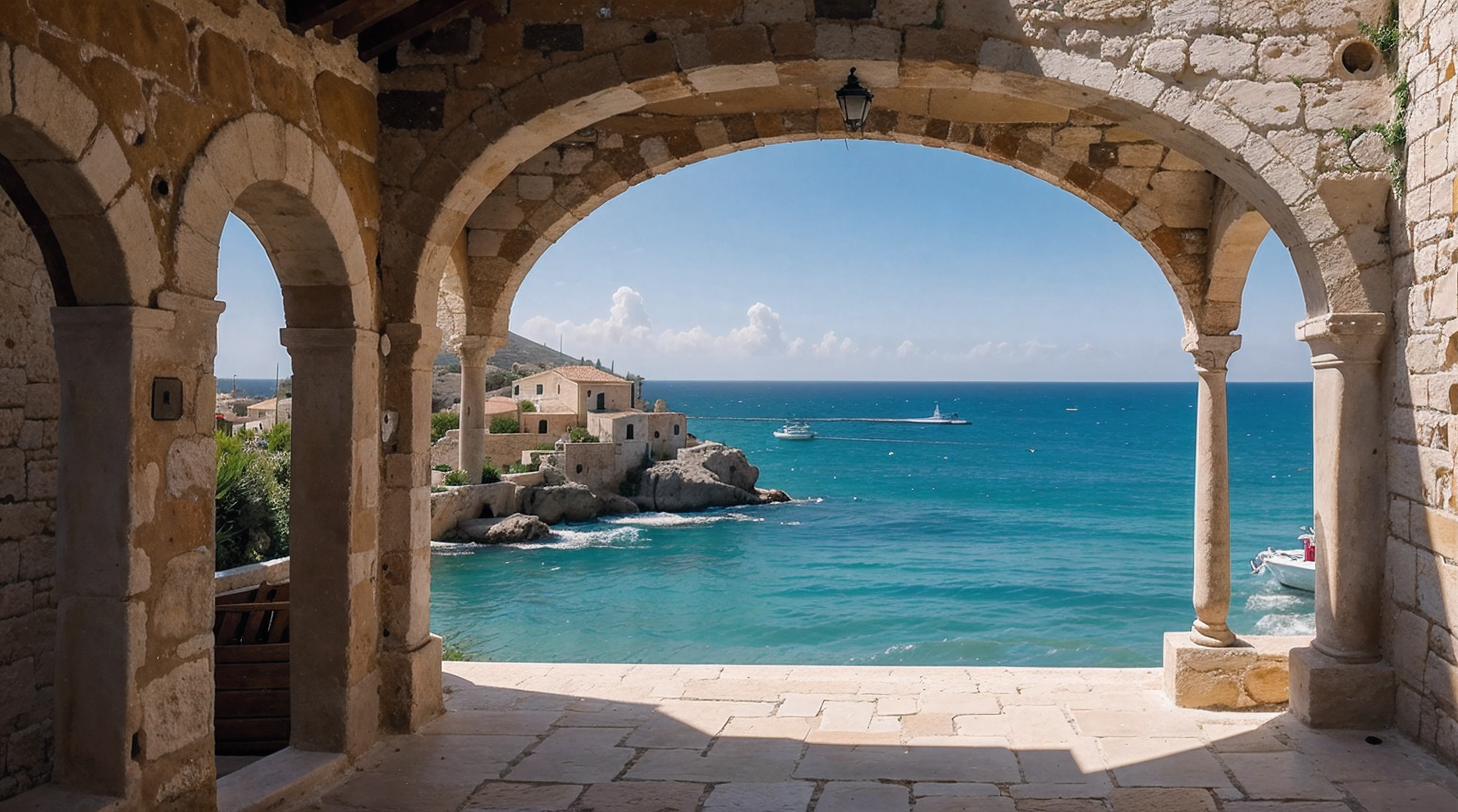 Mediterranean peaceful scene