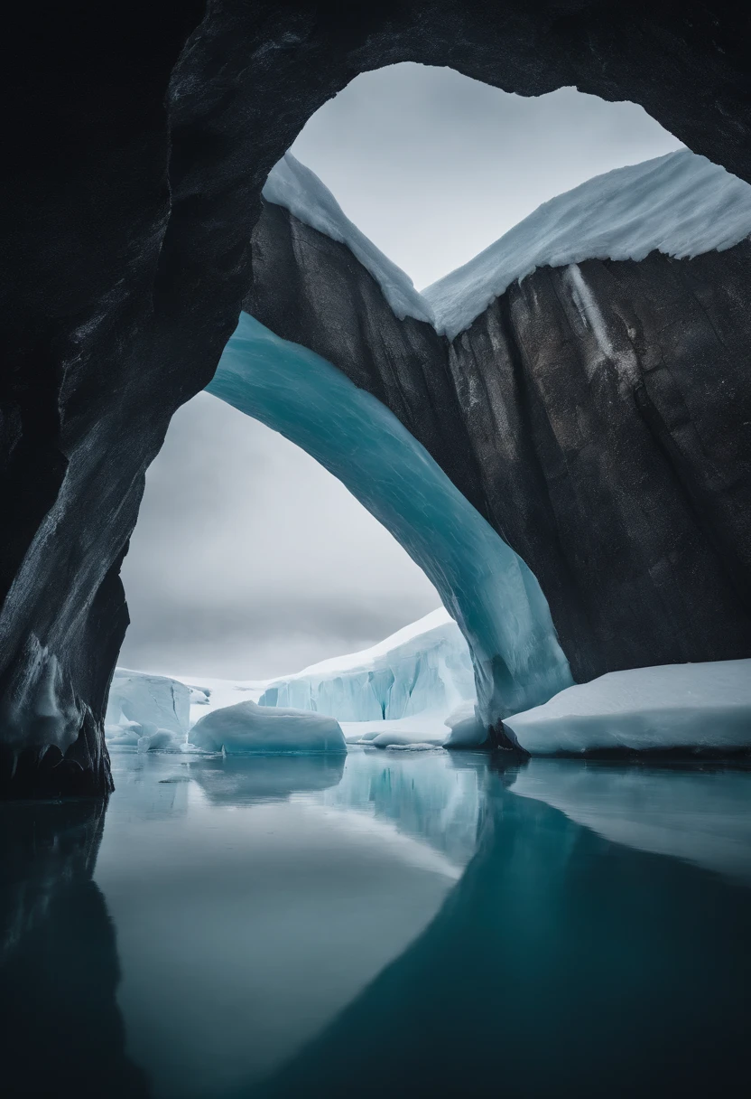 Antarctica paradise、a paradise、a paradise、a paradise、Huge ice wall、plants、tunnel、