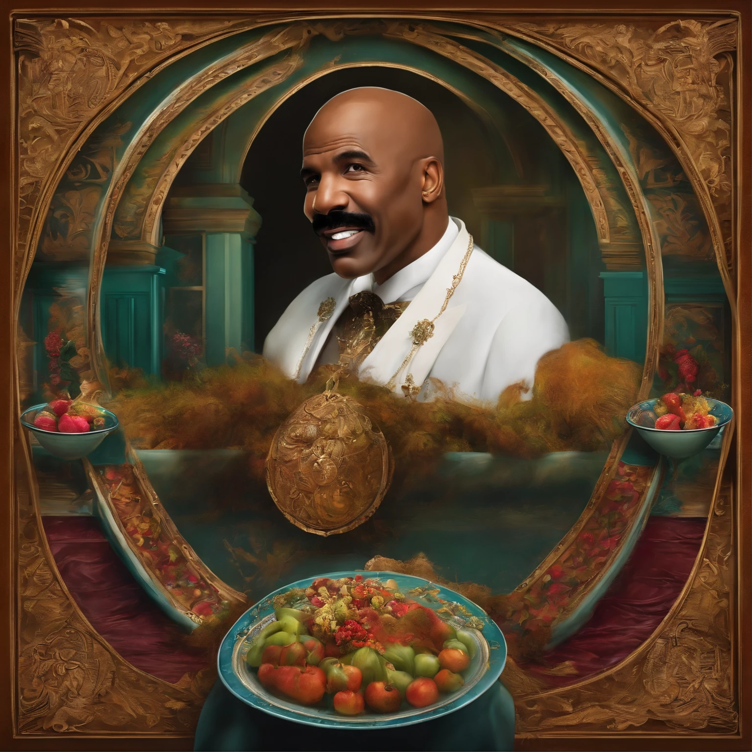Steve Harvey sendo perseguido por ghouls