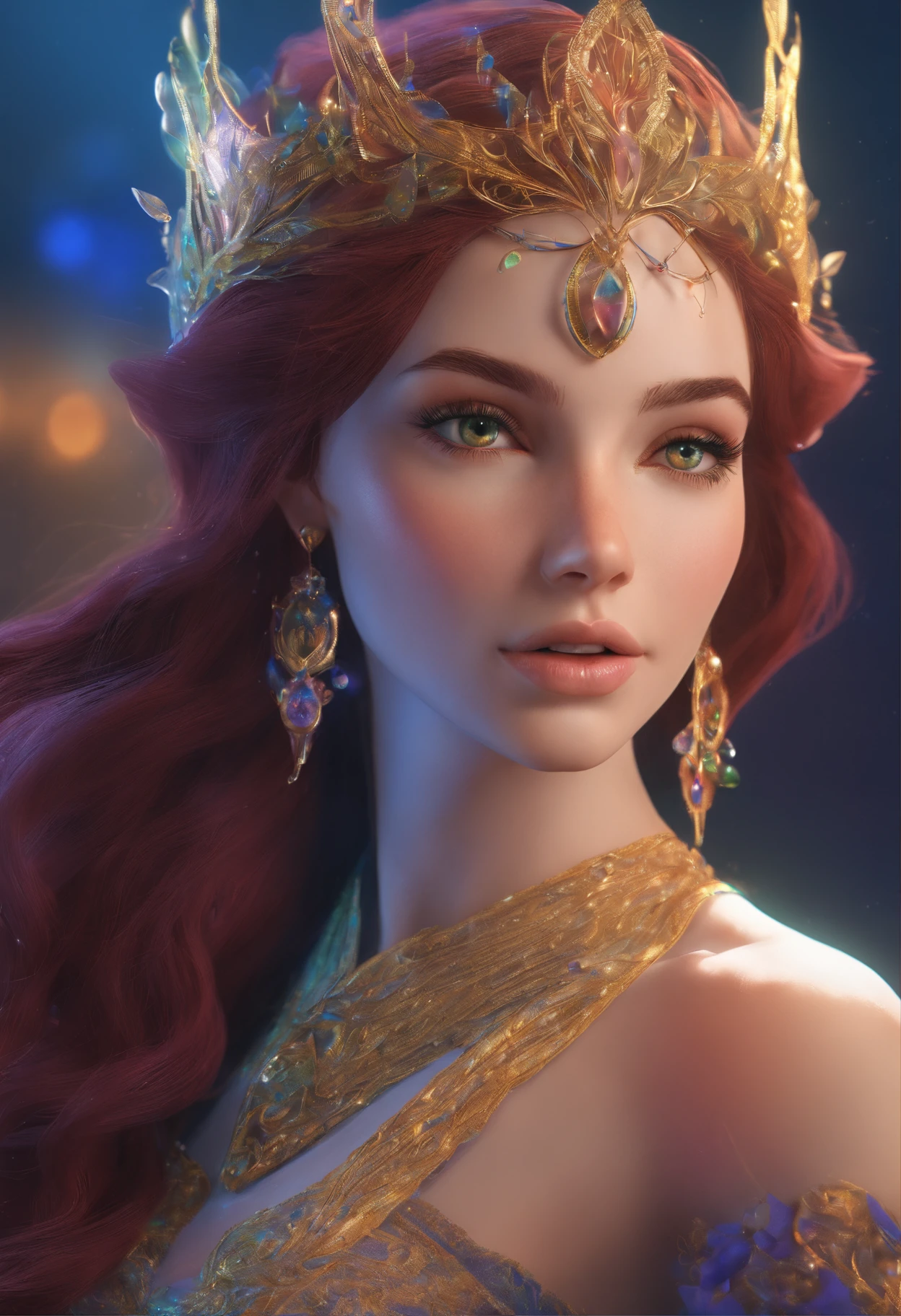 um close up de uma mulher em um vestido roxo com um vestido roxo, elfo bonito com pele violeta, bela condessa elfa escura, Rainha elfa bonita e elegante, estilo de arte de fantasia, elegant cinematic fantasy art, princesa elfo escuro, bela arte de fantasia, muito bonito elven top model, arte de fantasia detalhada, elfo de pele azul, elfo feminino bonito e elegante