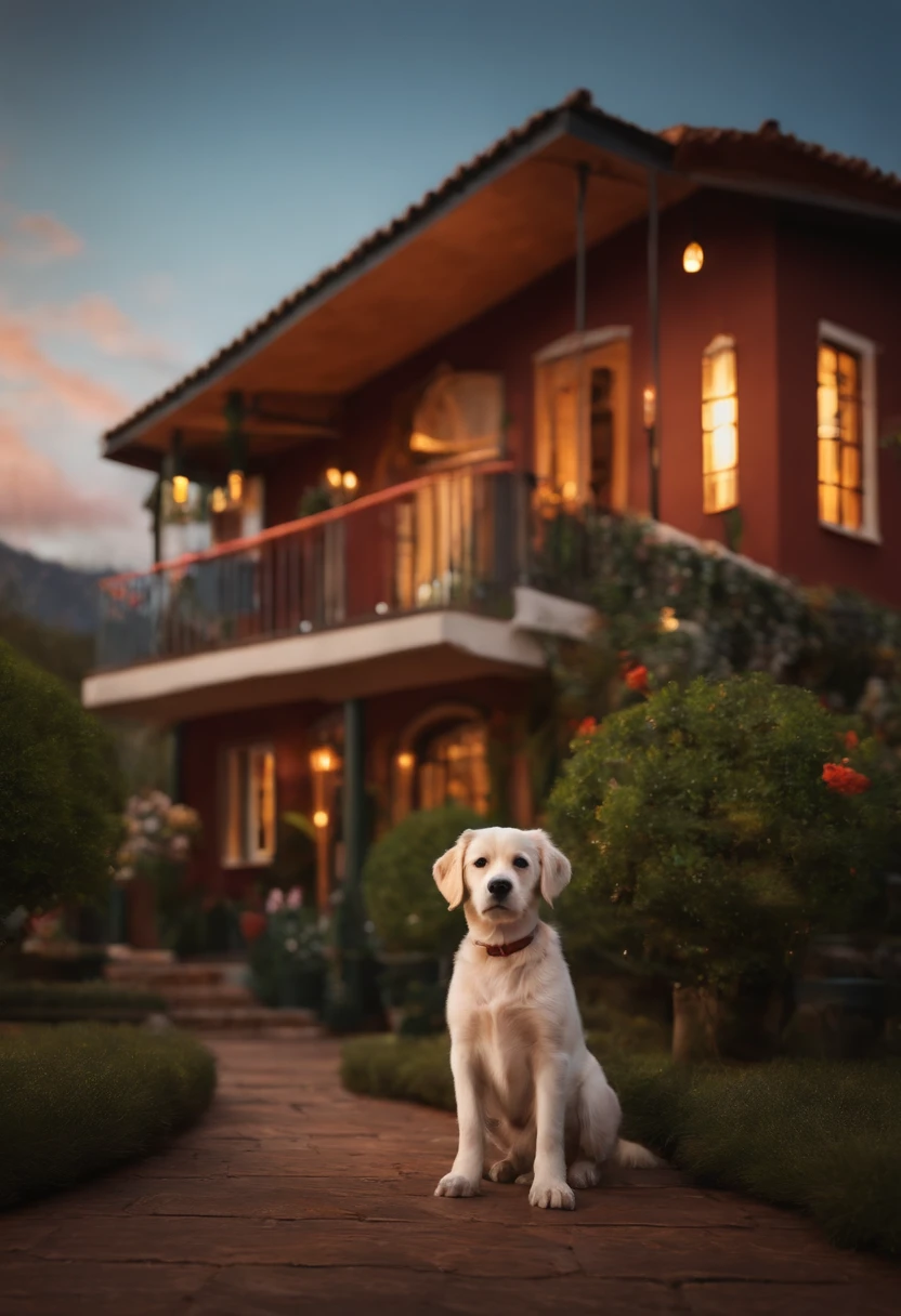 casinha de cachorro no quintal estilo pixar