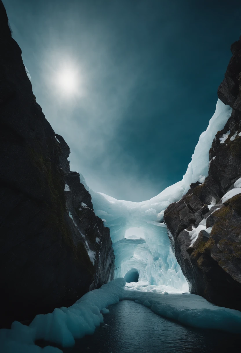 Antarctica paradise、a paradise、a paradise、a paradise、Huge ice wall、Plants、tunnel、