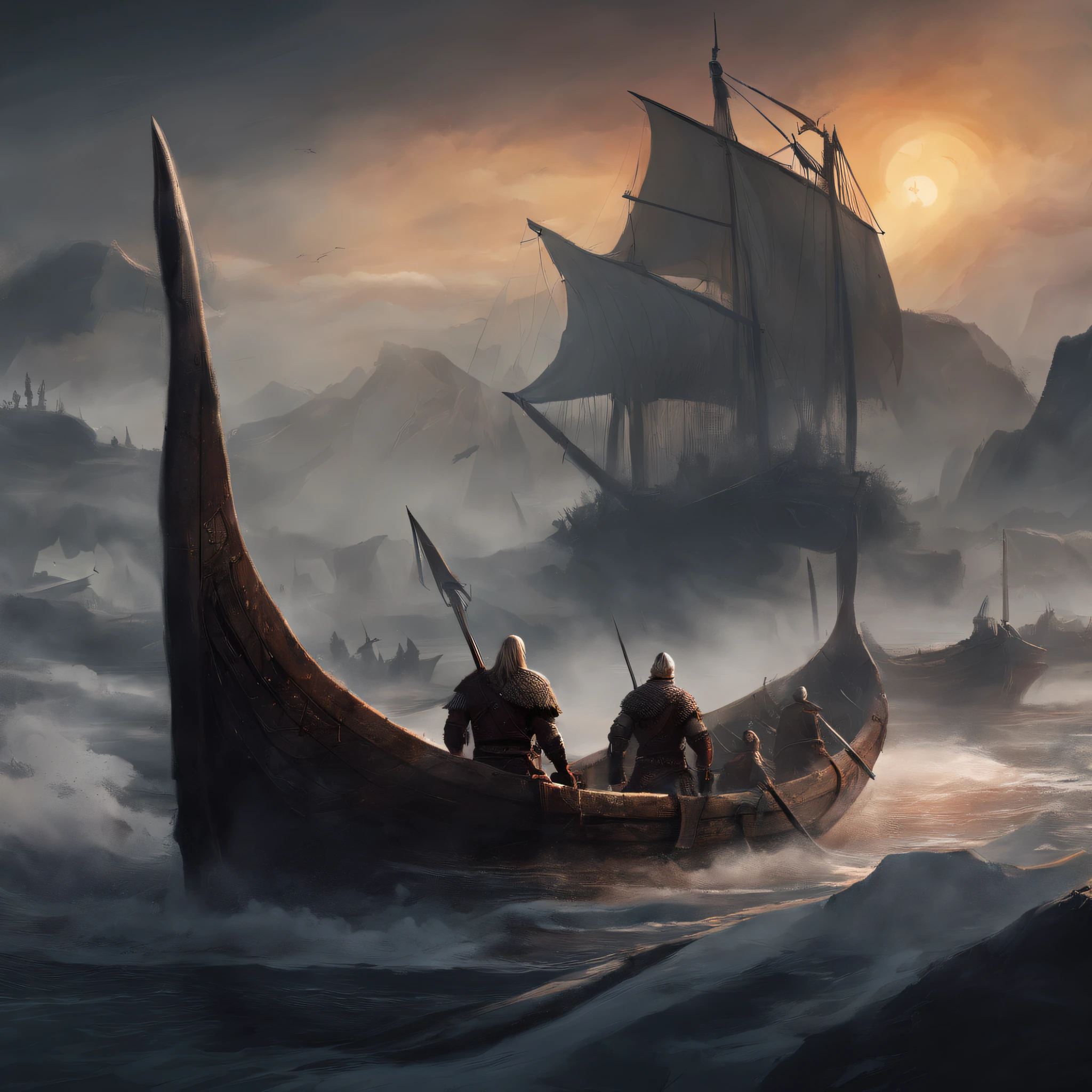 a cover for an ebook about viking war (masterpiece, well dated, high quality, dark colors) 8k, 1.37.