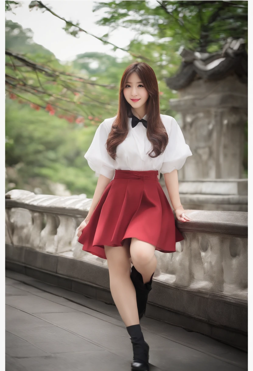 M-shaped legs　huge tit　cute little　Shiofuki　校服