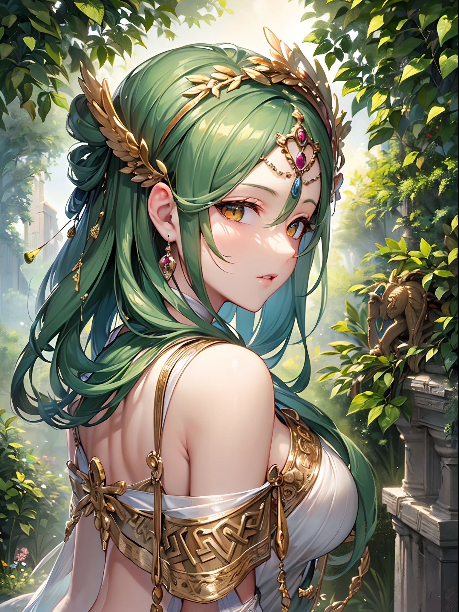 ((Finest quality)),(超A high resolution),(ultra-detailliert),(Meticulous portrayal),((Best CG)),(Finest works of art),Ultra-Precision Art,The art of astounding depiction, (Arcadia:1.5),suns,Breeze,Olive groves:1.5,Olive, (Ancient Greece Woman:1.5)