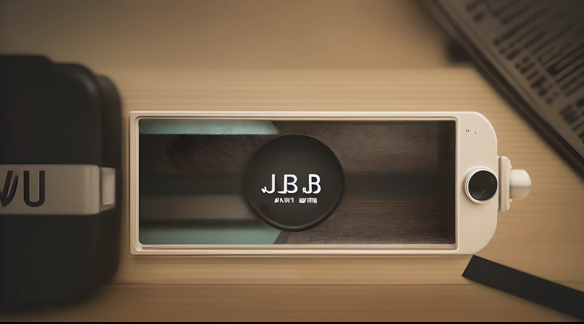 A modern and abstract representation of a film strip with subtle JB initials hidden within it.