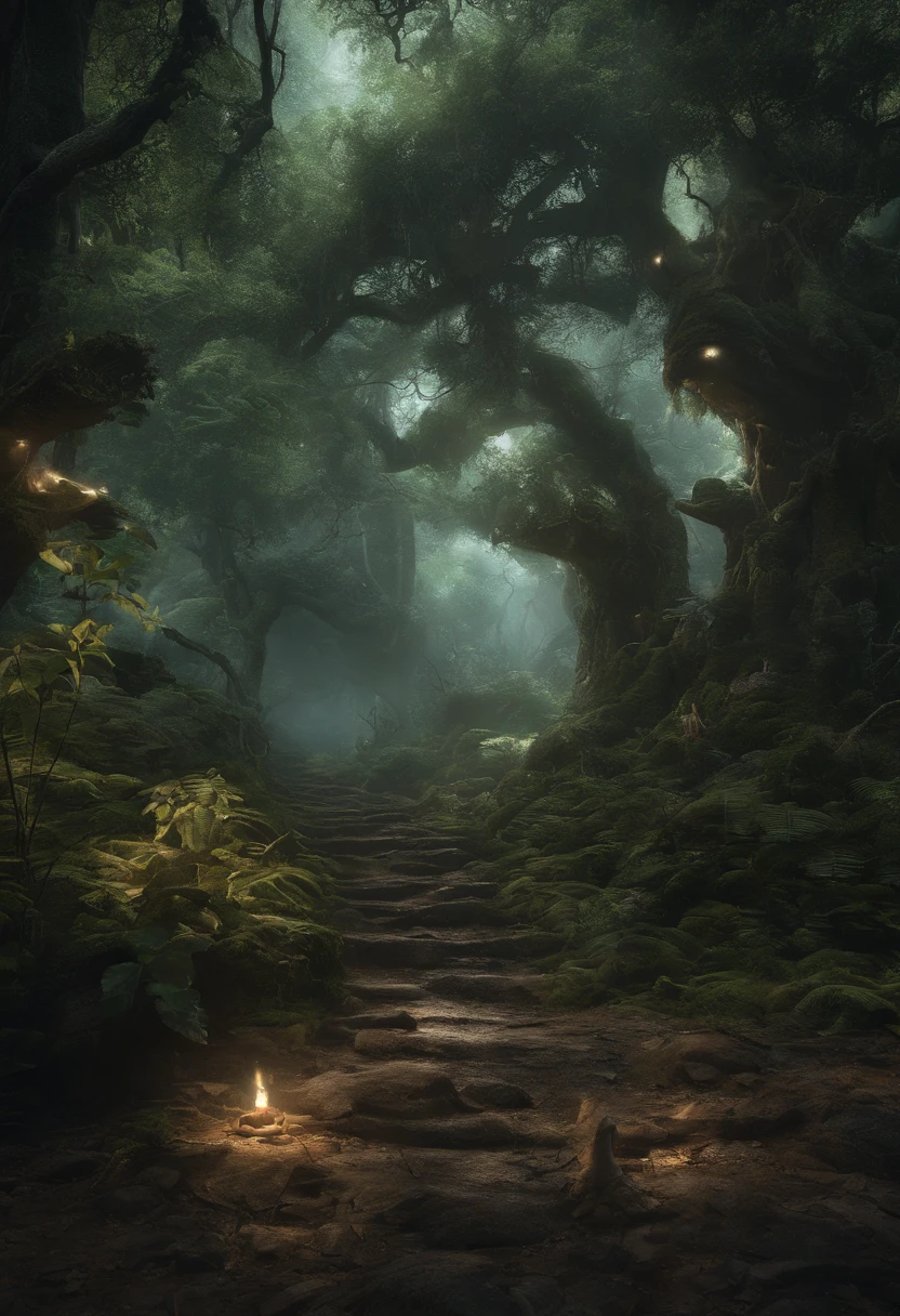 Melhor paisagem jangle,(best quality,4k,8k,Altas,master part:1.2),ultra-detalhado,(Realistic,fotorrealista,photo-realistic:1.37),soft lighting, ethereal colors, (faery 1.5), mystic forest, cena encantadora, vagalumes brilhantes, cogumelos luminosos extravagantes, Atmosfera misteriosa, magical beings, Captivating Setup, dreamlike quality, criaturas da floresta, luzes cintilantes