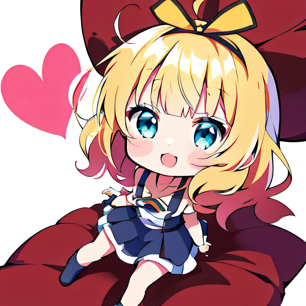 (masutepiece, Best Quality:1), 1girl in, Solo, Chibi, White background