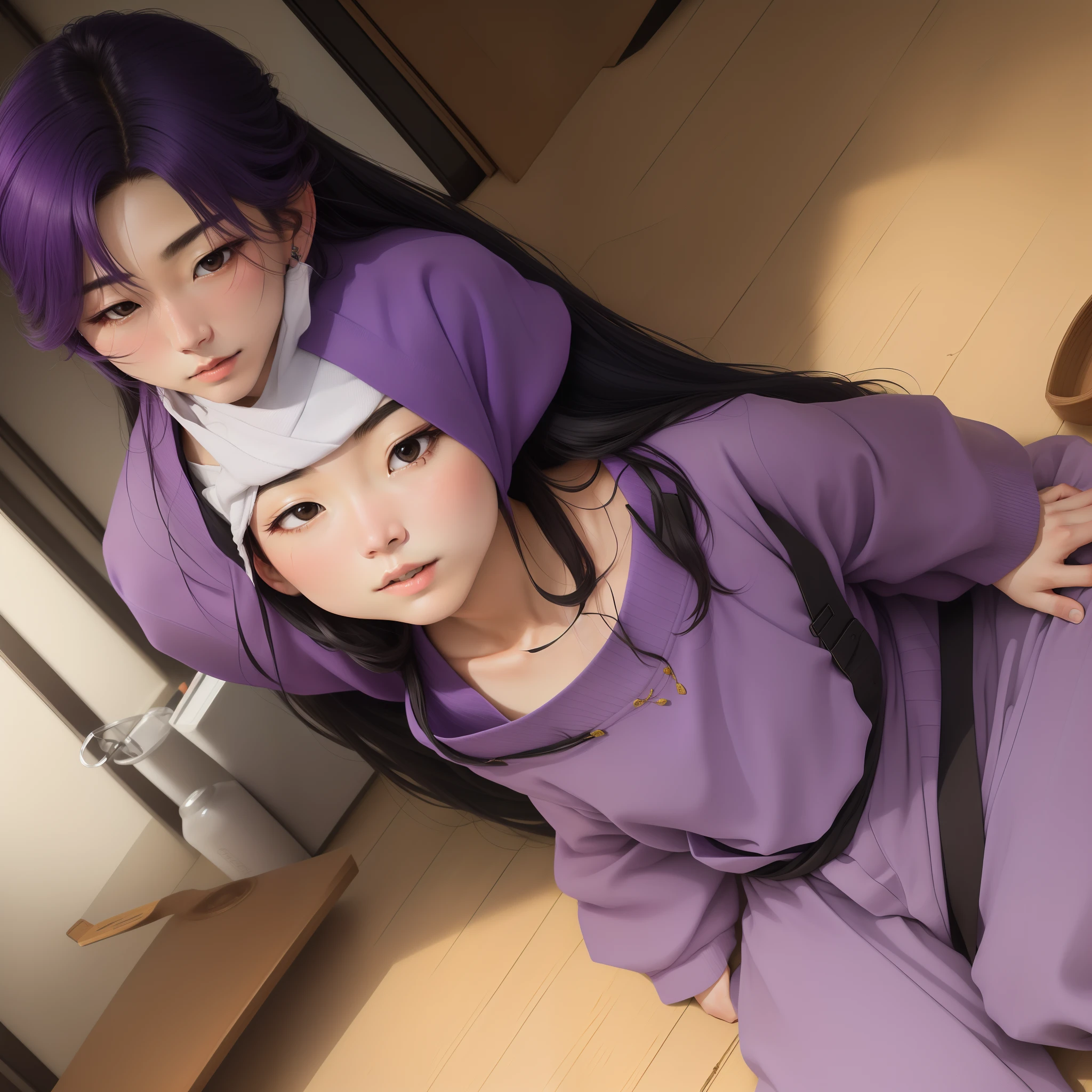 Satoru gojo sotando o vasio roxo