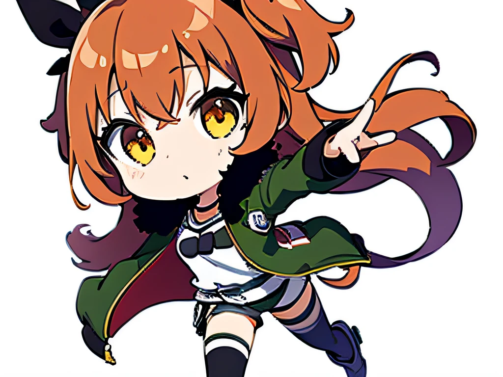 (masutepiece, Best Quality:1), 1girl in, Solo, Chibi, White background