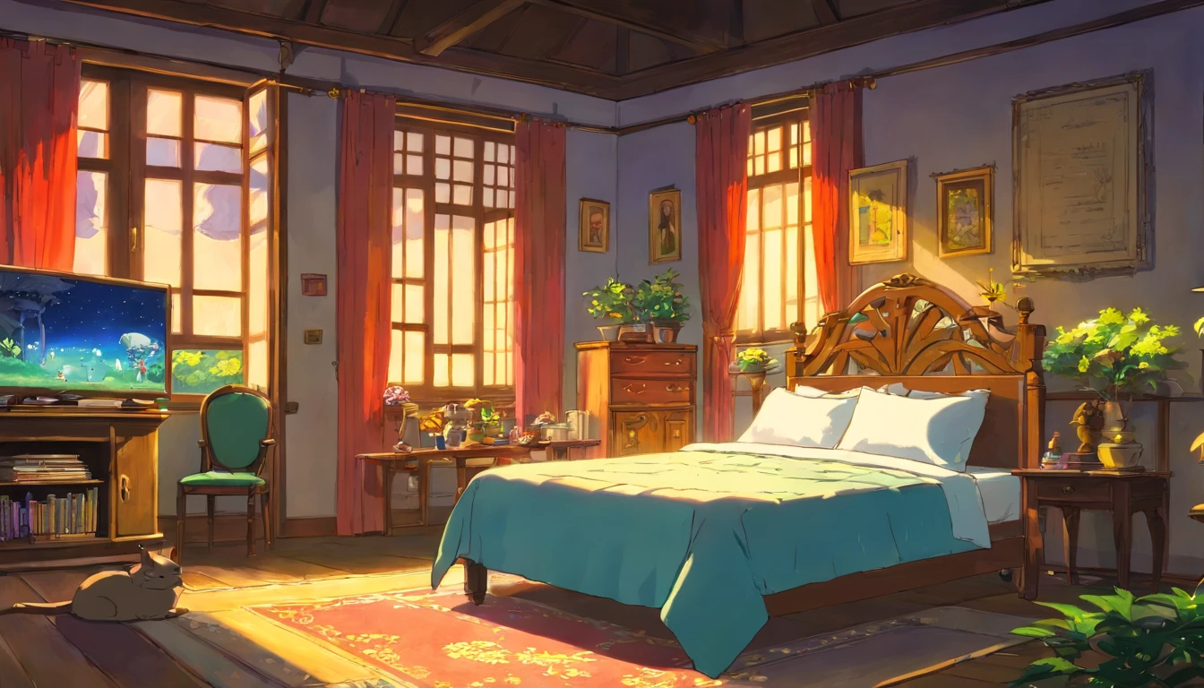 It was late at night, surrounded by dark little boys, lying in bed,With a smile on your face, you remember today's funny events,A ray of moonlight shone on the bed from the window,Outside the window, there was the sound of insects in the distance,Interweaves a tranquil and welcoming atmosphere
