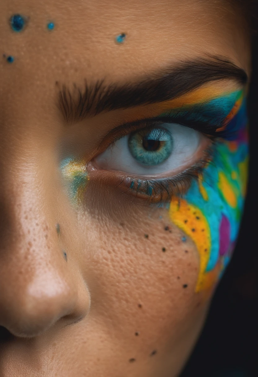 woman with freckles