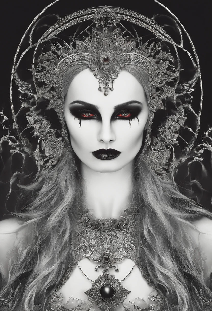 Create an image vividly symbolizing an 'Emotional Vampire.' Envision a shadowy and enigmatic human figure with heavy eyes and a sad expression. This figure is surrounded by people with downcast facial expressions, indicating they are constantly feeling negative and emotionally drained. The 'Emotional Vampire' emits a dark aura that looms over everyone, suggesting the negative influence it exerts on others. The colors in the image should be dominated by dark and gloomy tones, contributing to the sense of emotional oppression. Please make the image convey the idea of emotional exhaustion and the constant negativity this vampire exudes.