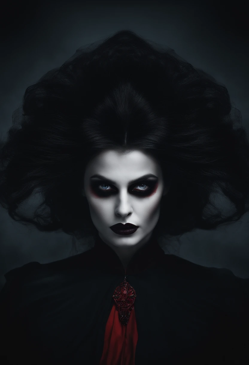Create an image vividly symbolizing an 'Emotional Vampire.' Envision a shadowy and enigmatic human figure with heavy eyes and a sad expression. This figure is surrounded by people with downcast facial expressions, indicating they are constantly feeling negative and emotionally drained. The 'Emotional Vampire' emits a dark aura that looms over everyone, suggesting the negative influence it exerts on others. The colors in the image should be dominated by dark and gloomy tones, contributing to the sense of emotional oppression. Please make the image convey the idea of emotional exhaustion and the constant negativity this vampire exudes.