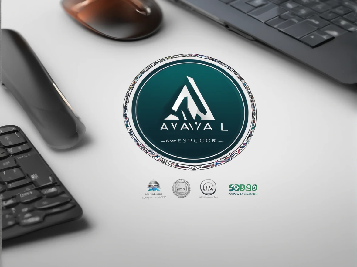 create a circle-shaped logo for an application aimed at evaluating companies using "Aval Score" as the logo name, logo, Name Aval Score, company
