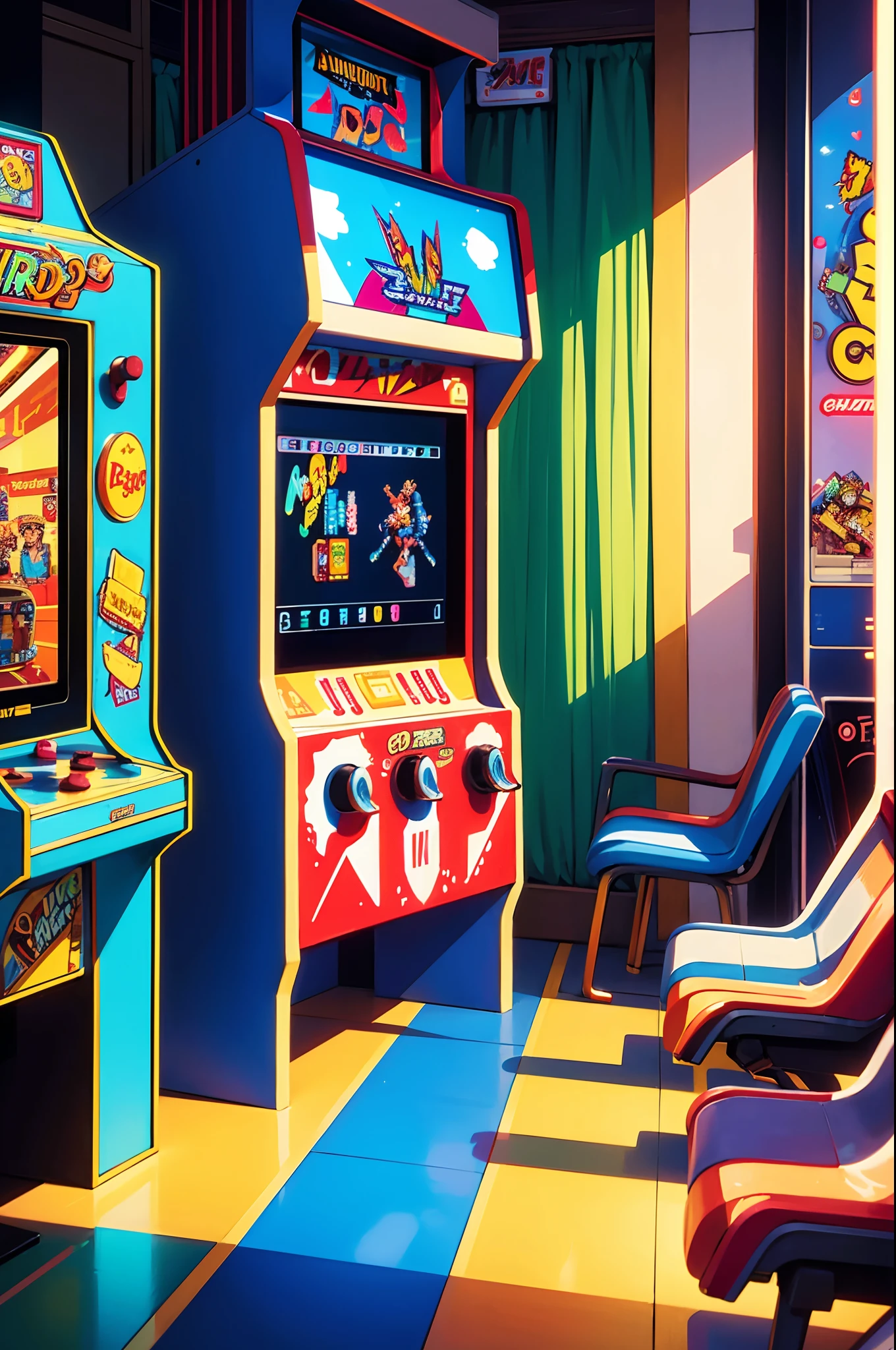 (Arcade)，(Retro)，(nostalgia)