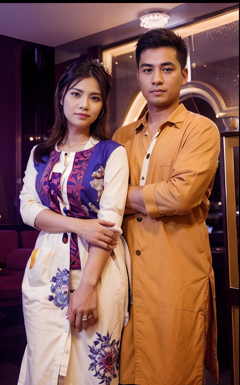 Just manage tha photo, and make like wife and husband