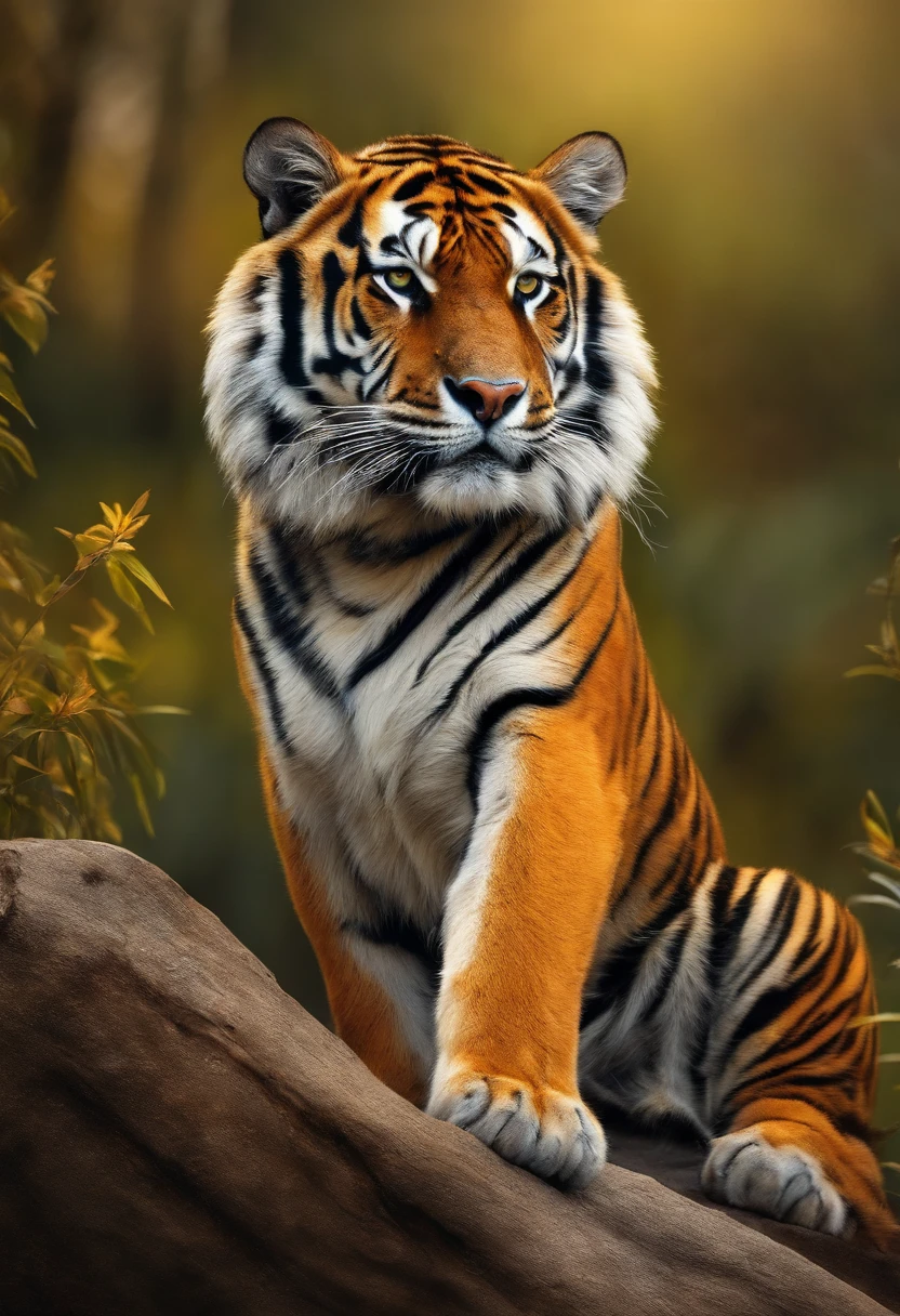 desenho de tigre animal