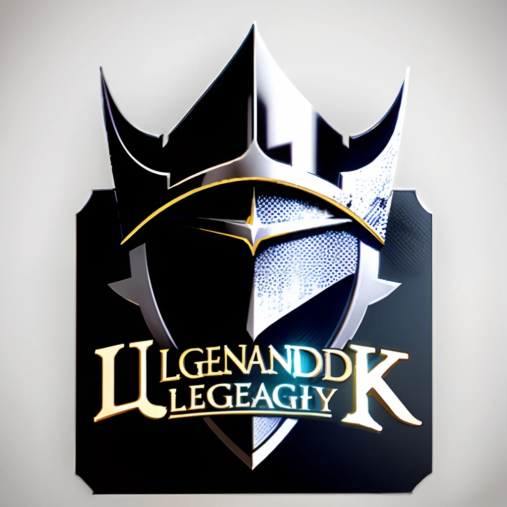 Simple 2d Legendary Knight logo