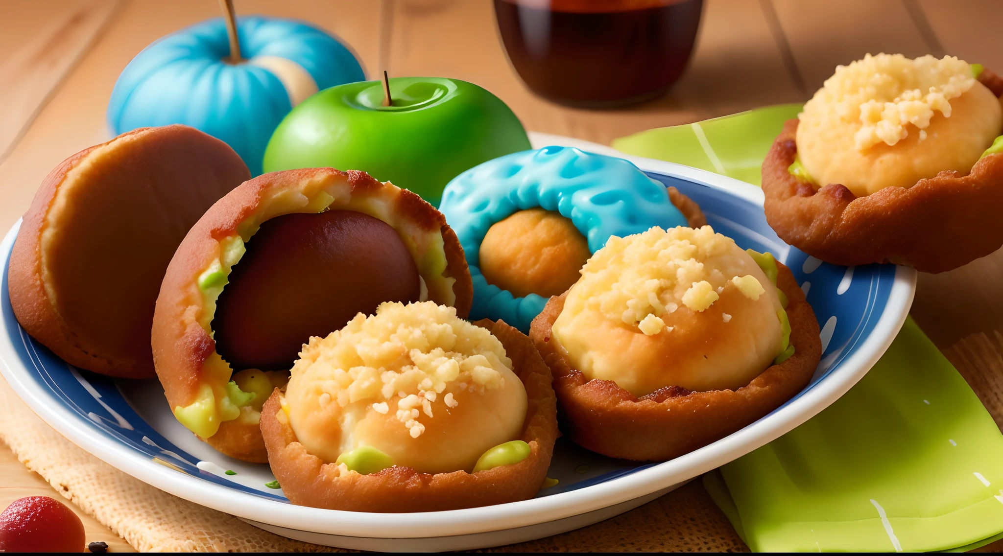 Minis coxinhas na lanchonete