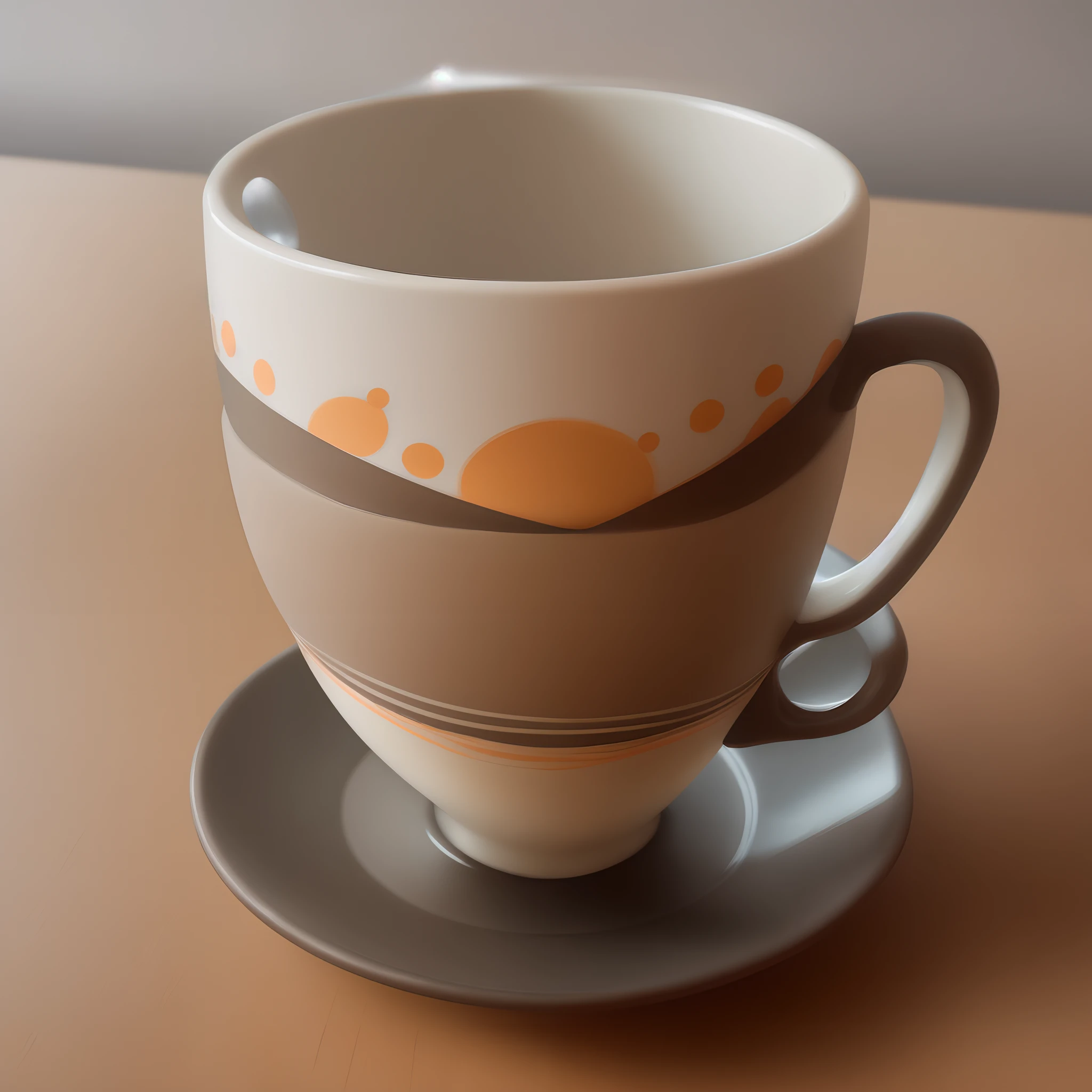 Cup design with circles
