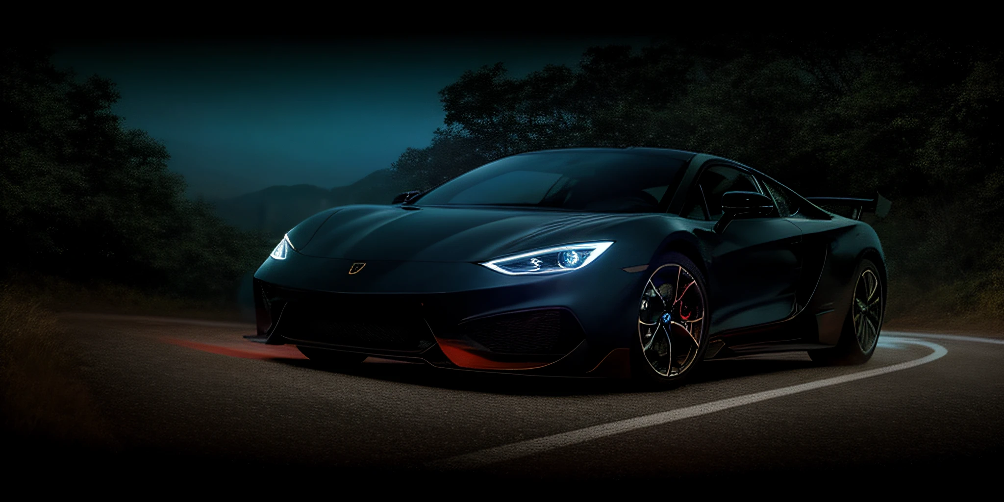 imagem arafed de um carro dirigindo em uma estrada com um fundo desfocado, arte de fundo, 4K HD papel de parede ilustrativo, render de supercarro futurista, fundo neon-noir, Captura de tela do PC, papel de parede 4K, papel de parede 4k, pintado digitalmente, renderizado em octanagem, 3840 x 2160, 3840x2160