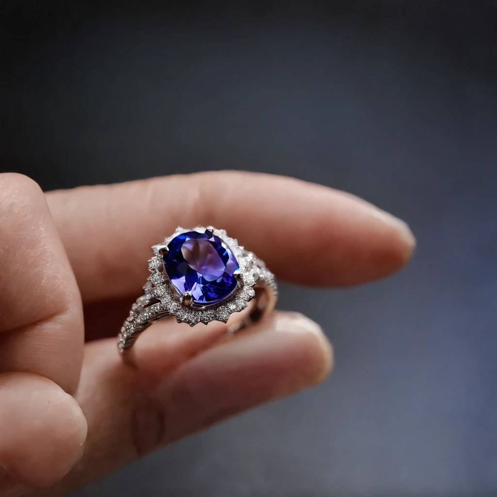 Masterpiece,highest quality,(Nothing but the ring),(No Man),Ring set with phoenix,starrysky,Wrapped around the end from beginning to end,Delicate silver ring,Starry sky in the ring,The sheen,inverted image,Sparkling blue-purple gemstones,Elegant and noble,simple backgound
