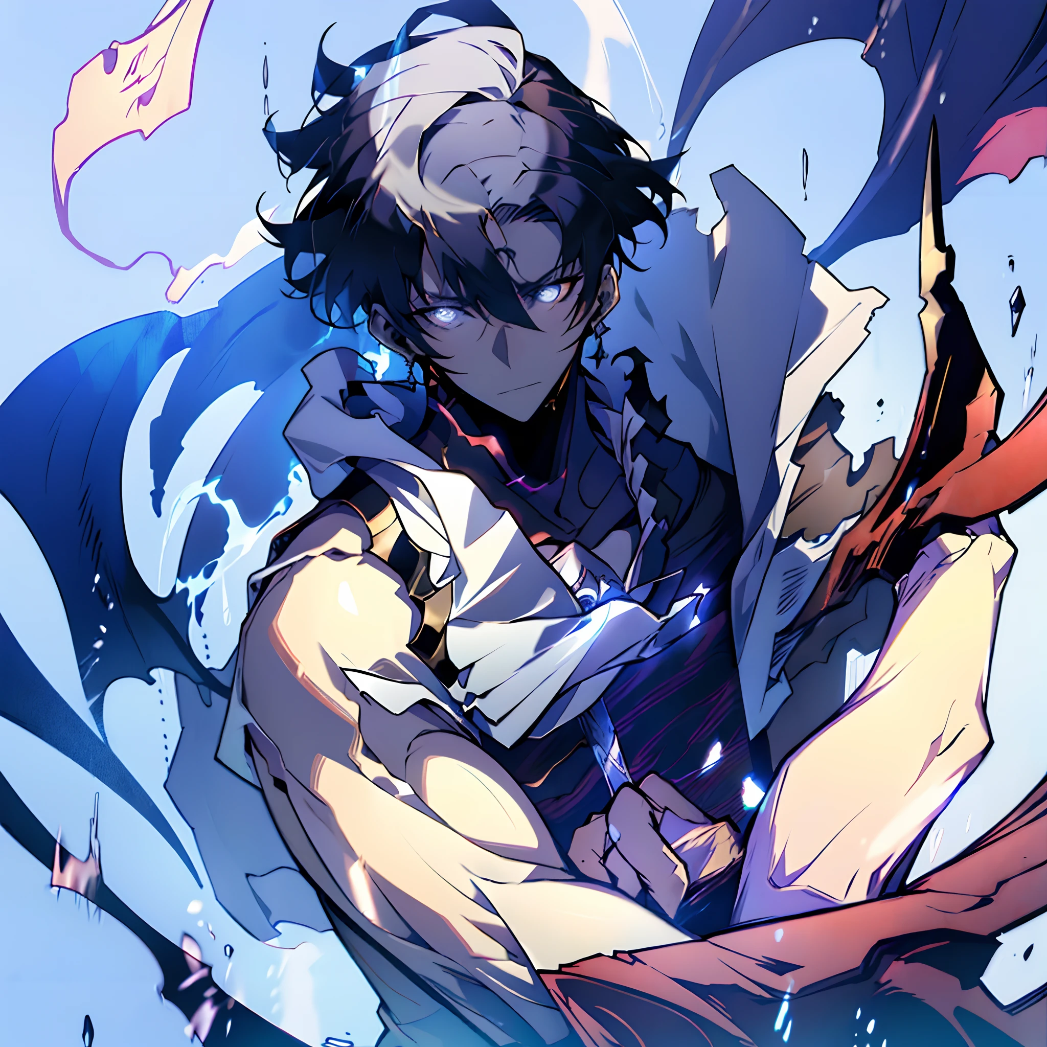 personagem de anime com cabelo preto longo segurando uma espada e um fundo vermelho, Retrato de Onmyoji, divindade de cabelos brancos, Deus masculino bonito da morte, Onmyoji, handsome japanese demon boy, um louco de cabelos prateados, cara bonito na arte demon slayer, arte detalhada Onmyoji, Yee Chong Silverfox, Kazuya Tsurumaki