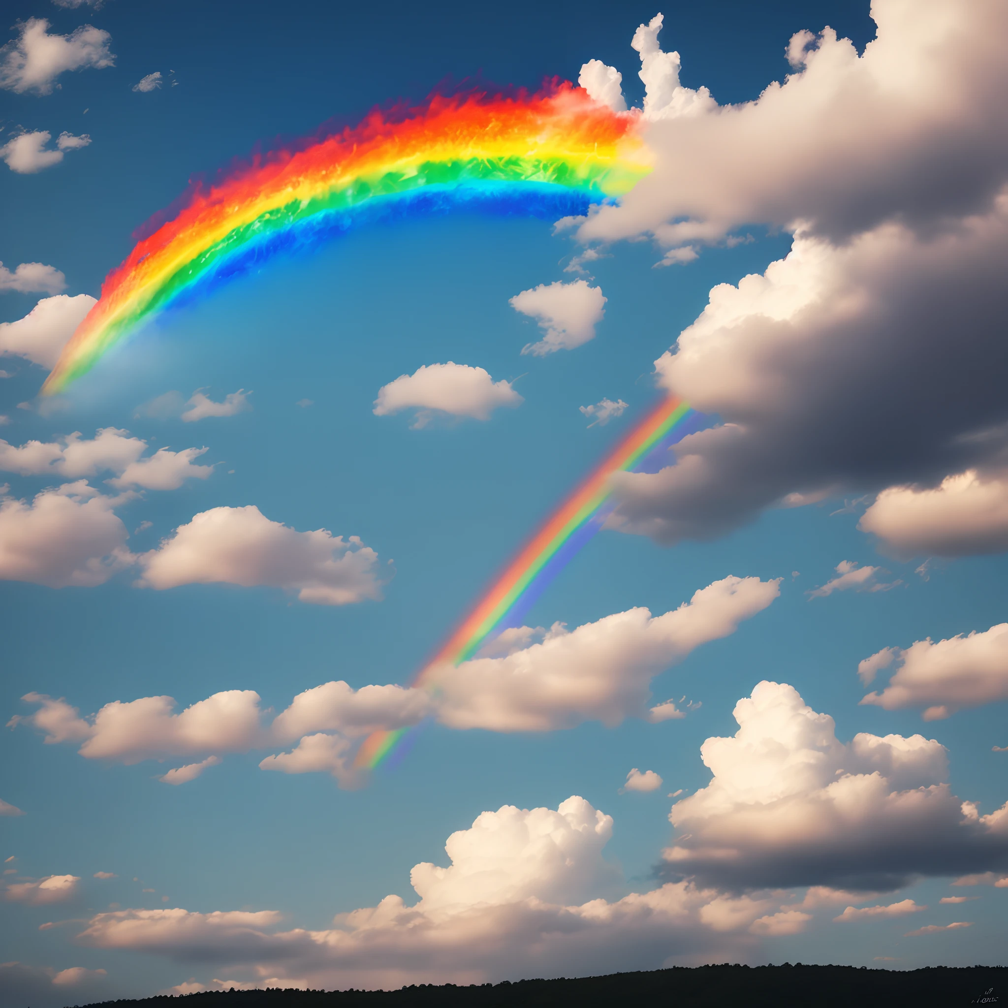 rainbow in the sky