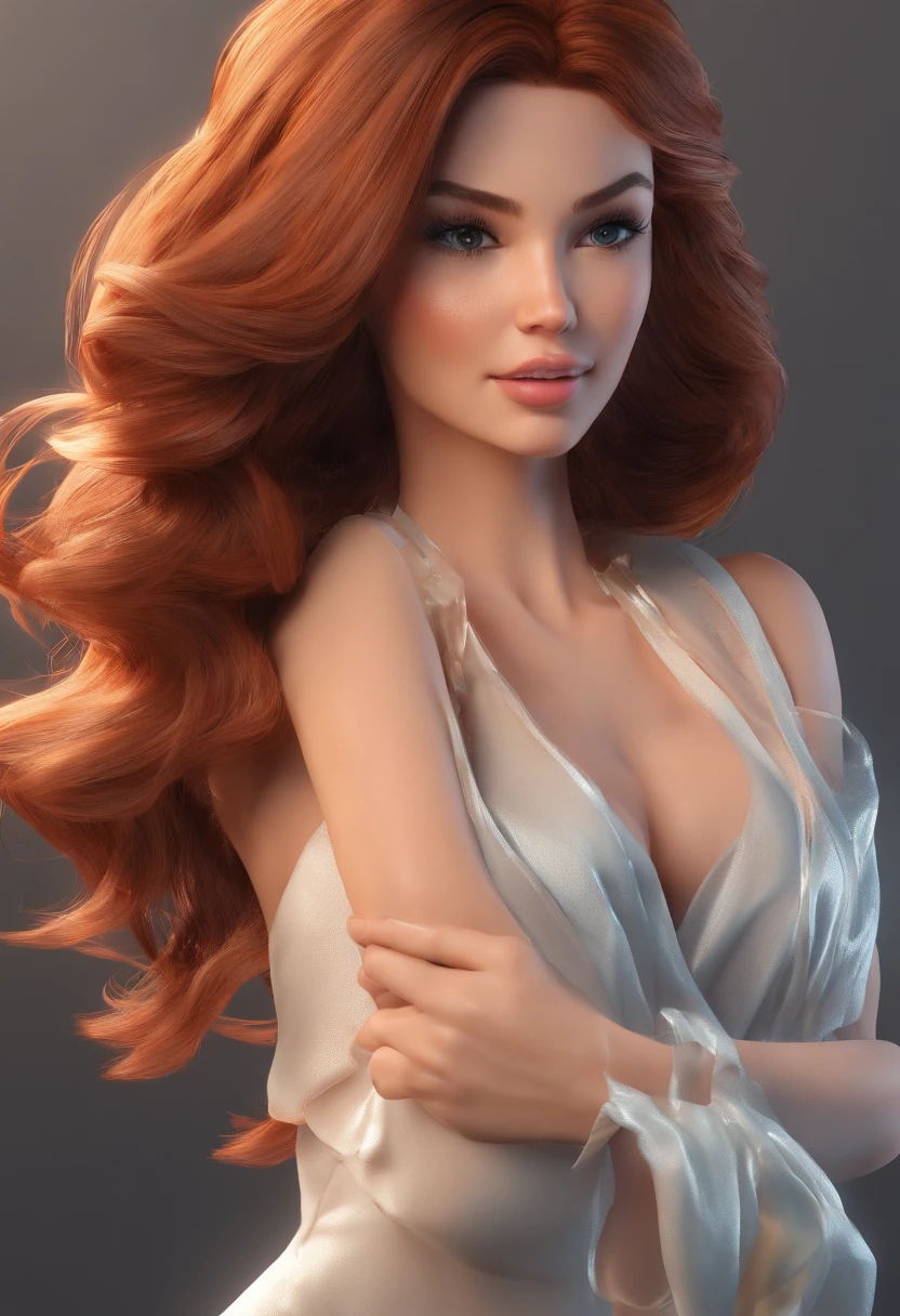 Mulher, com vinte nove anos, com a cor do cabelo ruiva, gostosa, Making sexy positions, e cara bem safadas, while she's naked