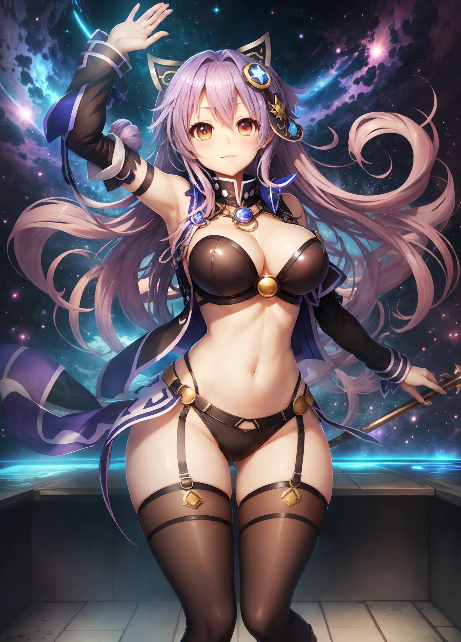 Hyperdimension Neptunia, wide hip, extreme beauty, full body, personification of lust --auto --s2