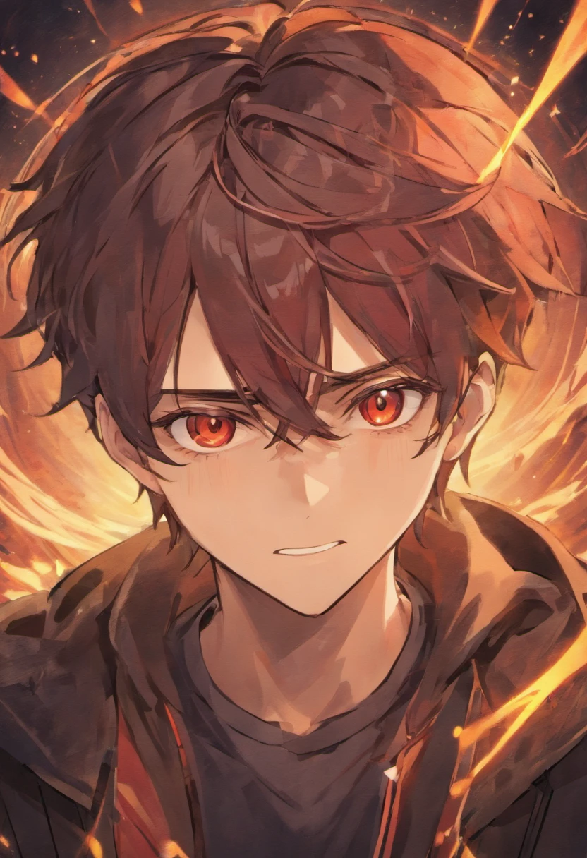 Zito Eyes Brown Hair Male Red Eyes Parker Smile