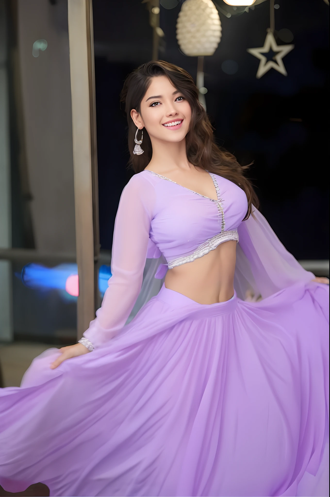 jkmicroskirt, realistic photo of swedish woman, skindentation, white solid skirt, (tinyskirt:1.2), (from behind:1.2), squatting, no_panties, curvy, topless, long hair, dark hair, shivering, (goosebumps:0.7), beautiful face, thin face, (eyeliner, lipstick:0.9), closed mouth, smile, (ultra detailed skin:1.2), sunlight, uhd, hdr, 4k, 8k, (unrealengine:0.6), film photography, dslr, studio quality, film grain, outdoors, extremely detailed background, alley streets background, style by Amiet Cuno, (artgerm:0.7) and Roxanne Lowit