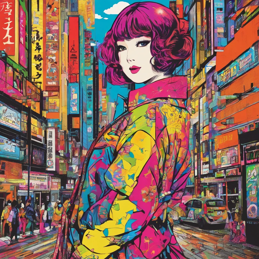 Japanese 18-year-old idol, street style, Tokyo's Shibuya Halloween, night town,
