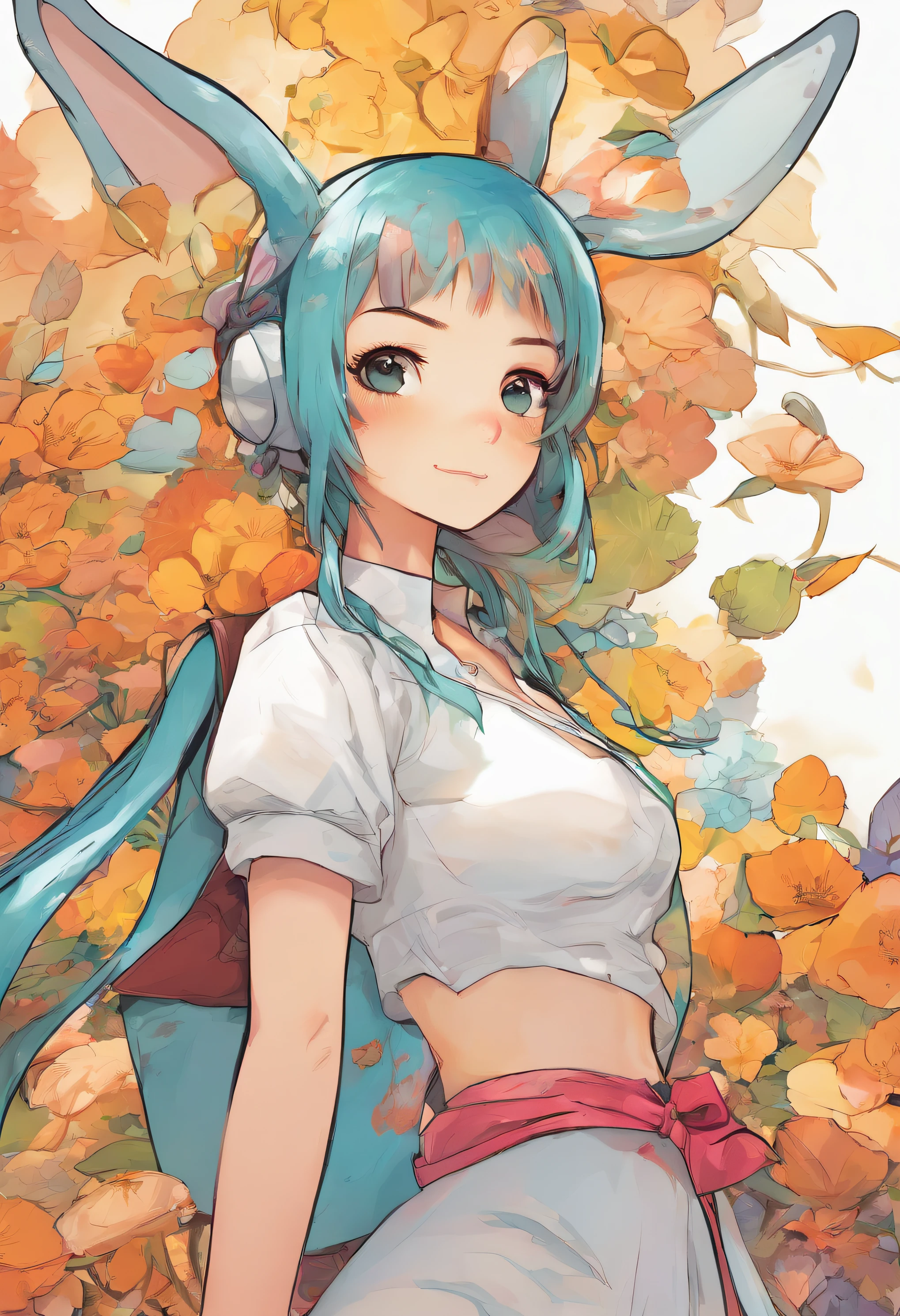 Japanese manga is presented in several irregular panels with colors. Un conejito humano , Conejita de pelaje blanco escapa de un laboratorio y luego se encuentra con un chico de estilo urbano . El estilo es exagerado y detallado. estilo de la coneja humana, peluda cara de nena y cuerpo de conejo cara de nena.Coneja blanca con ojos celestes