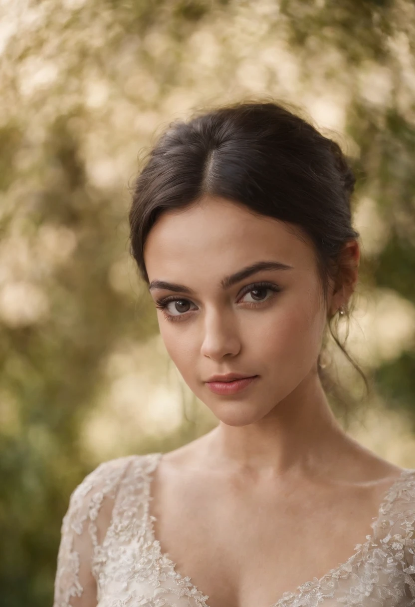 show me what an image of a girl who is 23years old and her parents are David Bekham and Mila Kunis. complexion should be Indian, with a dress size 4 but 36d chest. 8k resolution. hyper realistic