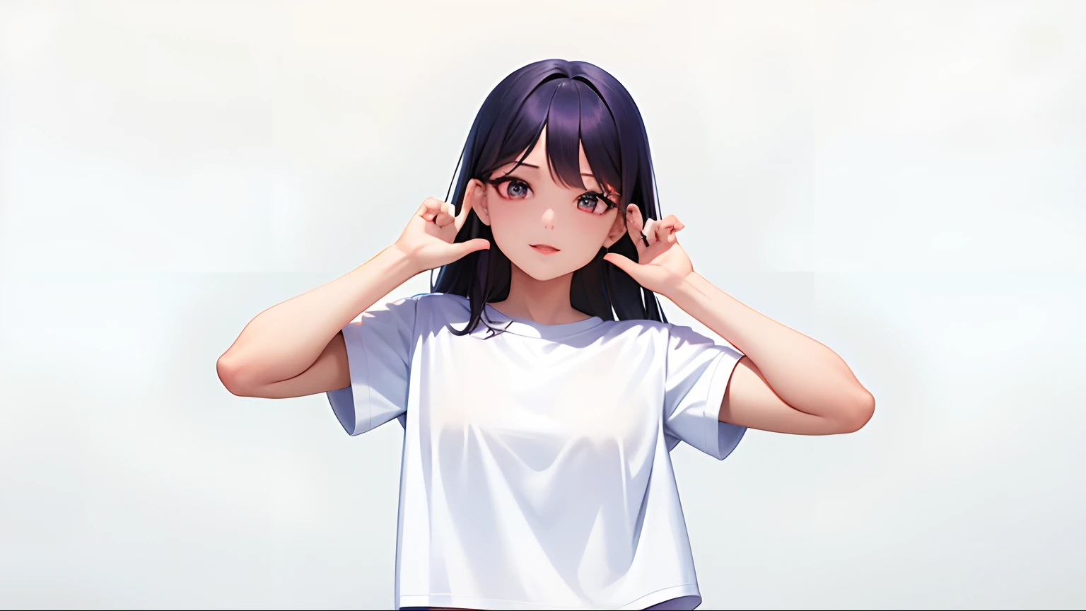 araffe woman in a white shirt and blue shorts posing for a picture, korean idol, tzuyu from twice, jaeyeon nam, lalisa manobal, portrait of female korean idol, wan adorable korean face, cute korean actress, park ji-min, bae suzy, lee ji-eun, heonhwa choe, lee ji - eun