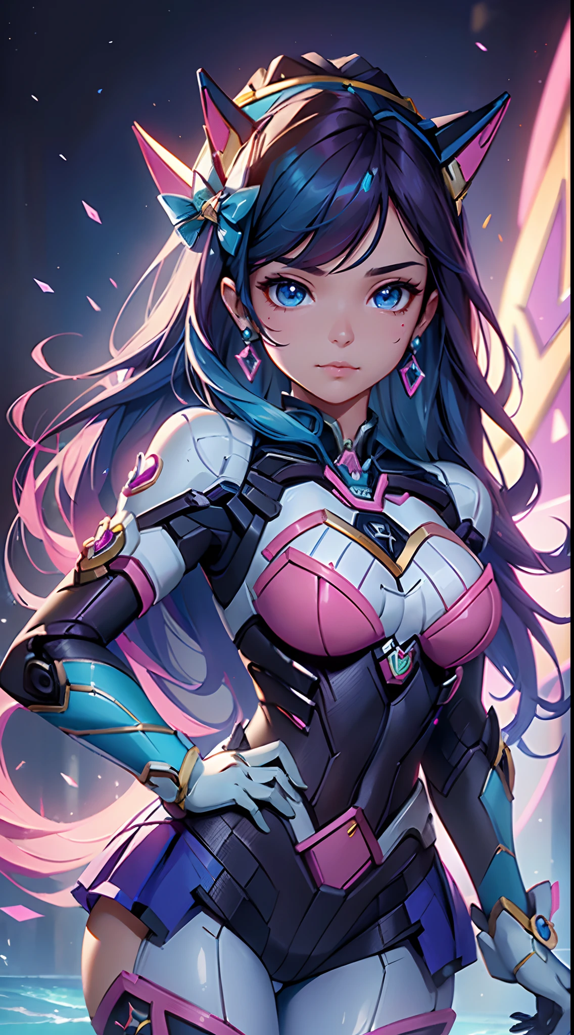 Rarity, Rarity of My Little Pony, Rarity in the form of a girl, Huge-breasts, Lush breasts, Elastic breasts, hairlong, Luxurious hairstyle, coiled hair, In the costume of Captain Marvel, White costume, On the costume of diamonds, Sveraket costume, in the style of Rarity, Elegant boots, in the sky, superhero, brawn, in full height, smirk, magic, Captain Marvel Boots, Flight beam, beste-Qualit, Very detailed, 8K quality, in full height