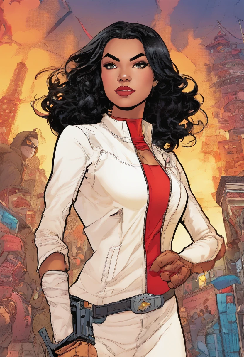 anti-hero,medium length black hair,hispanic teen woman thief,controls blood,hero suit,red eyes,weapons on body,mask only covering mouth and nose,(best quality,4k,8k,highres,masterpiece:1.2),ultra-detailed,(realistic,photorealistic,photo-realistic:1.37),portraits,vivid colors,sharp focus,HDR,studio lighting