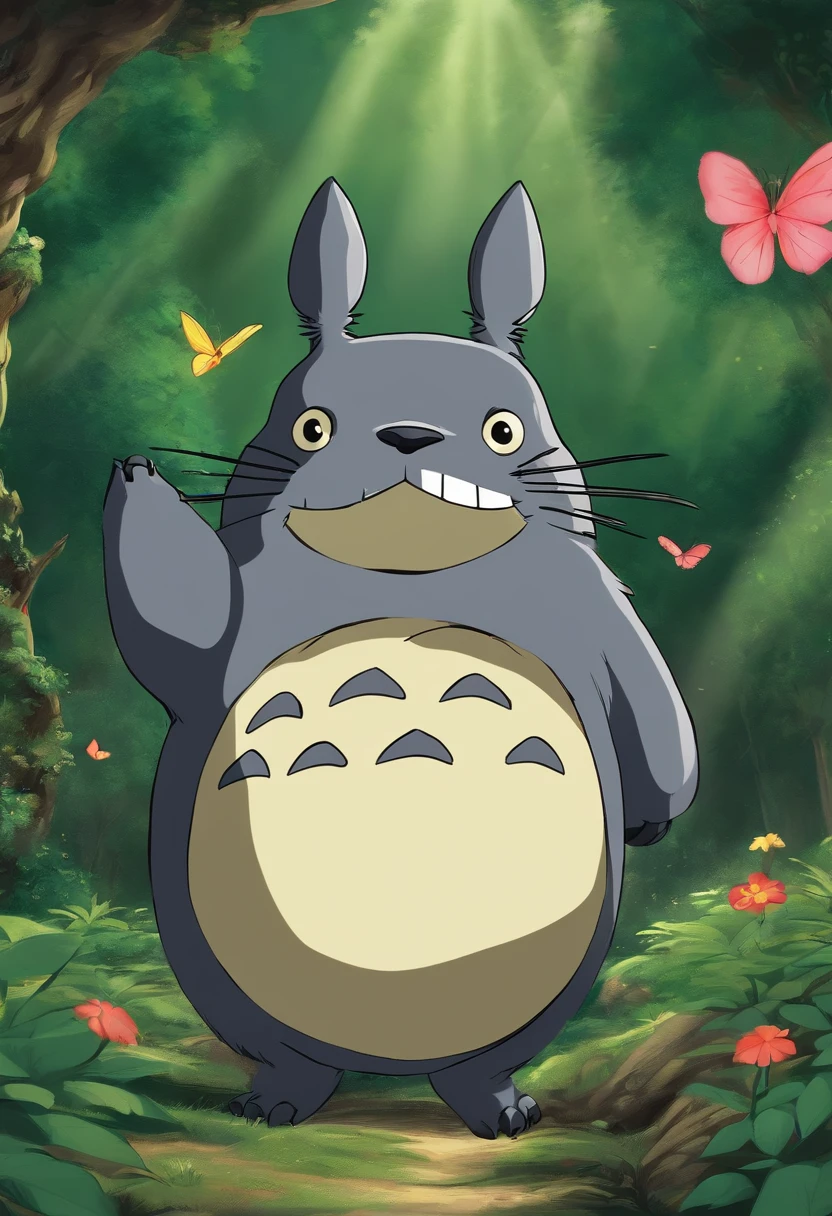 Mobile wallpaper size Japanese manga style Totoro cartoon