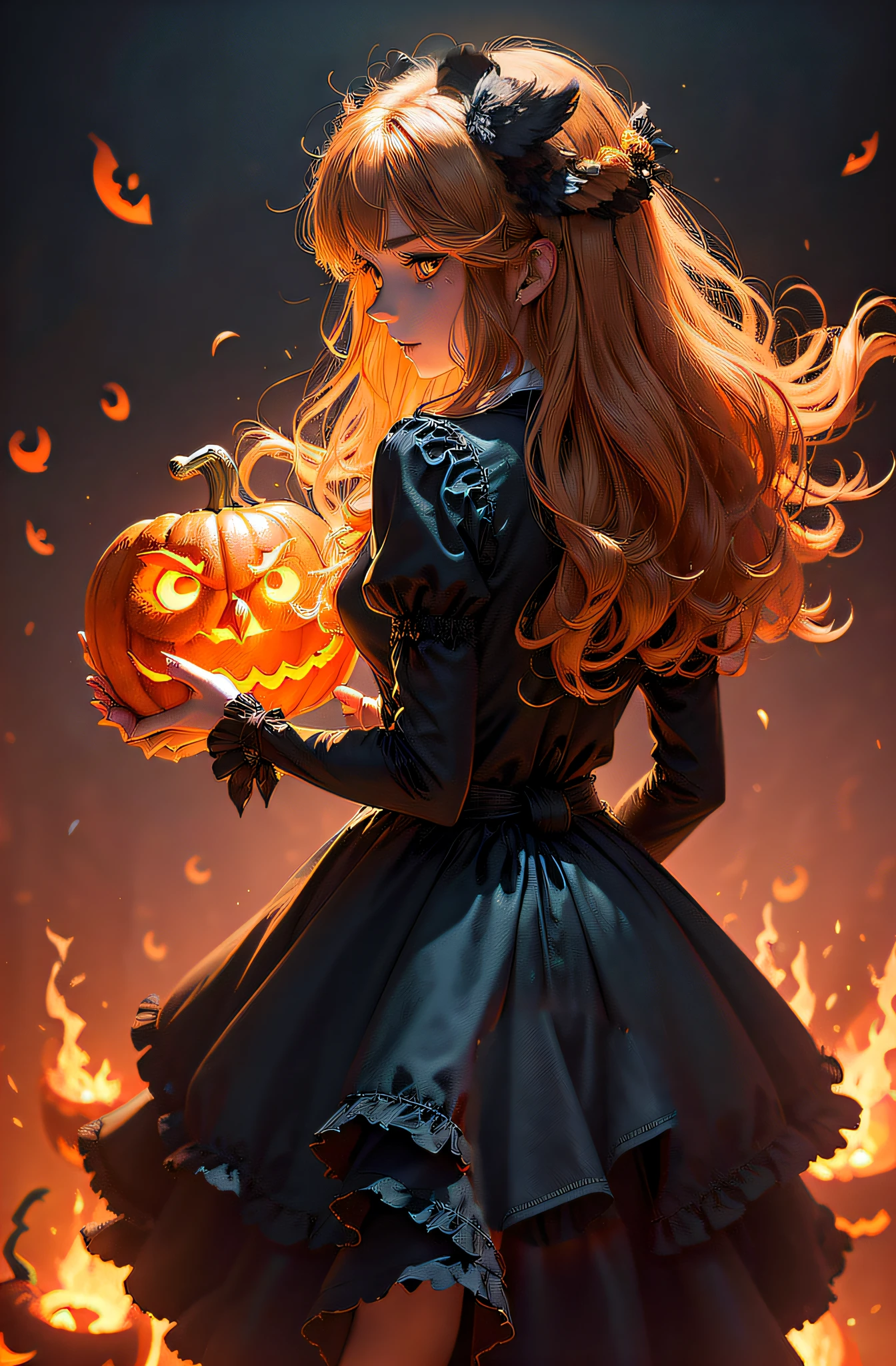 Add some black. fluffy, owl ears.