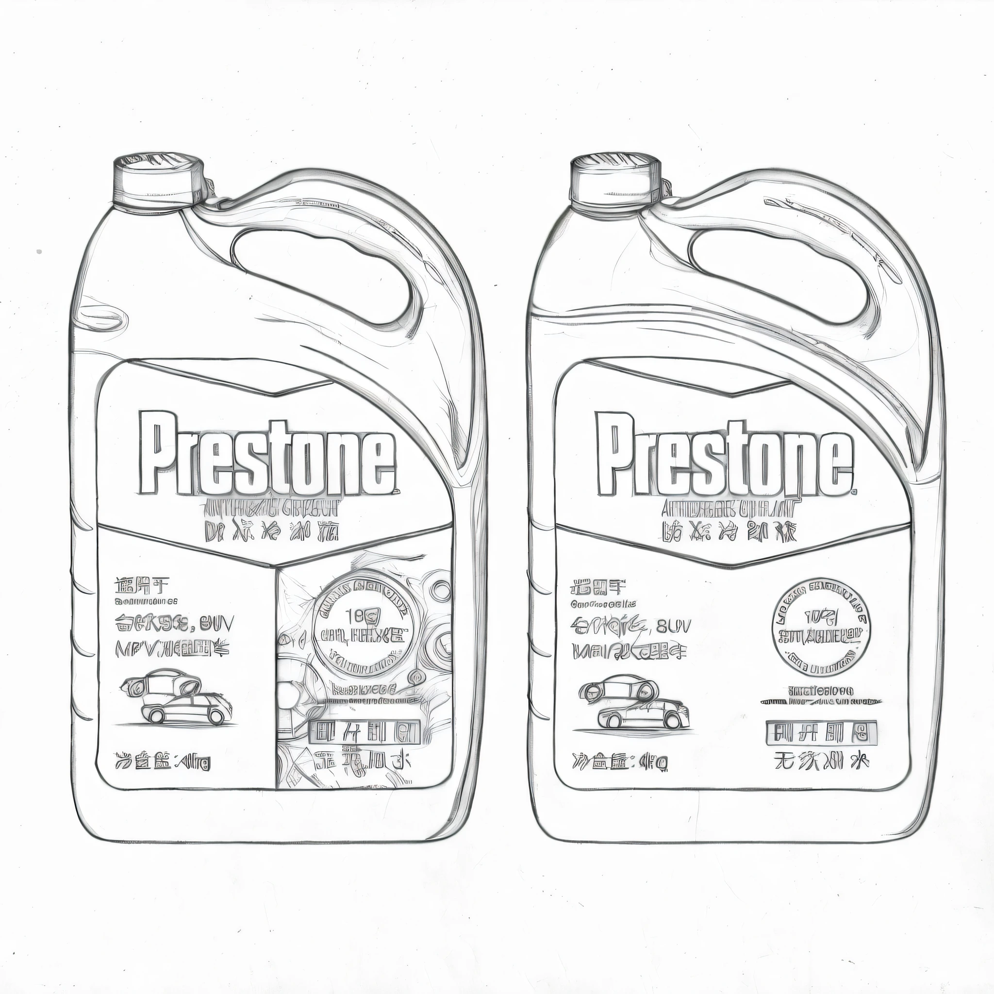 Hand drawn lines on white background clean